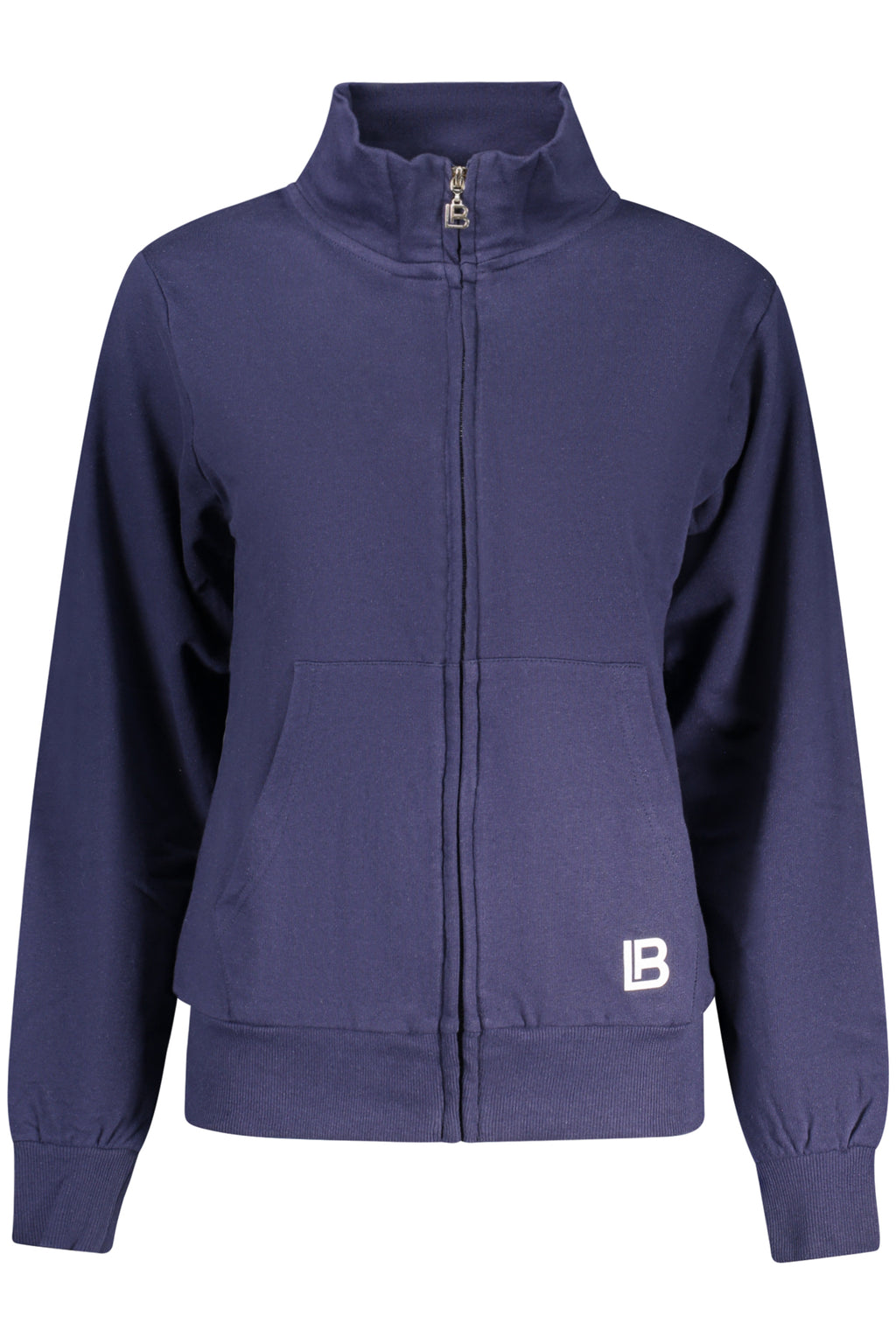 LAURA BIAGIOTTI DAMEN-SWEATSHIRT MIT REISSVERSCHLUSS, BLAU
