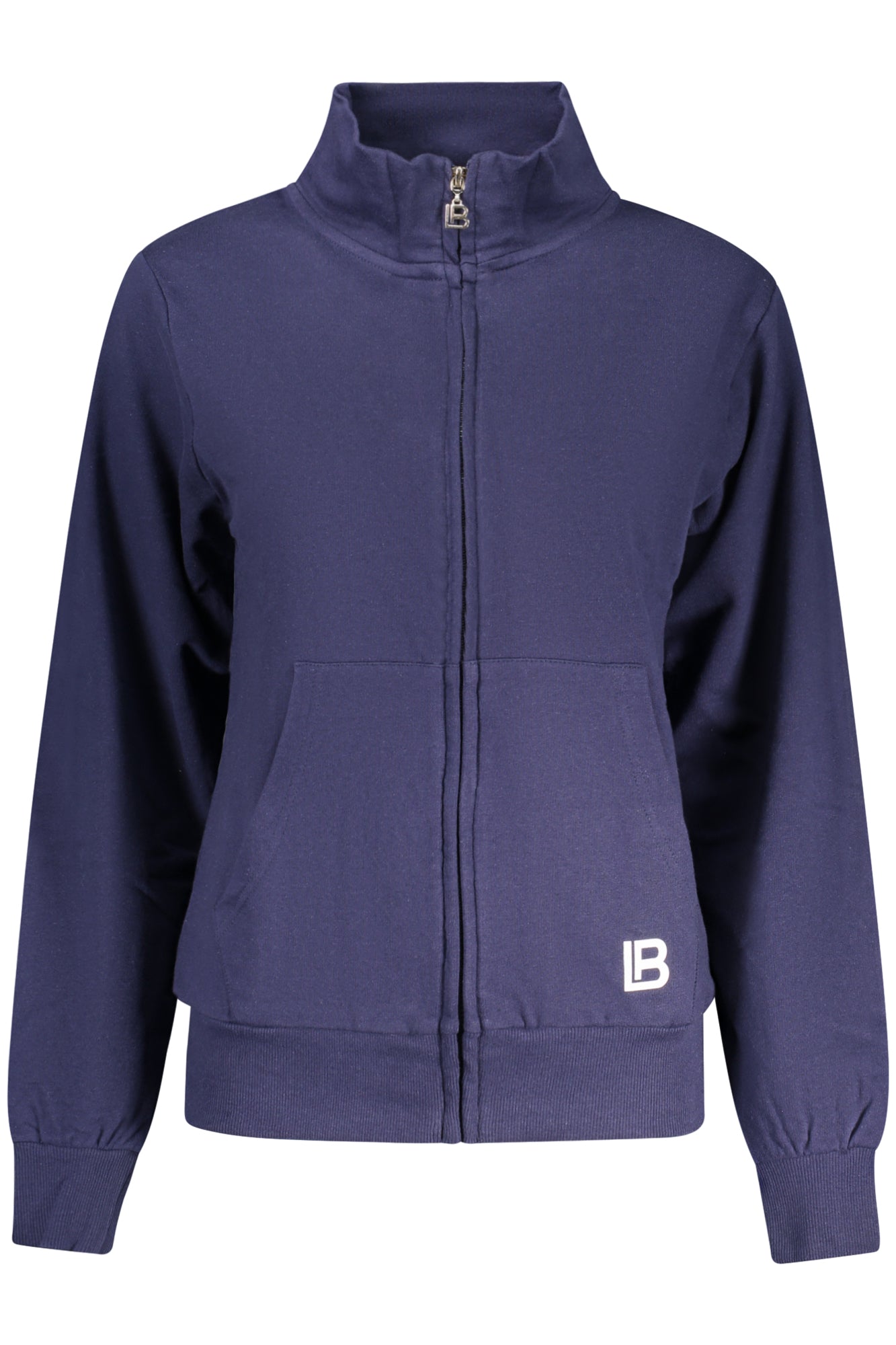 LAURA BIAGIOTTI DAMEN-SWEATSHIRT MIT REISSVERSCHLUSS, BLAU
