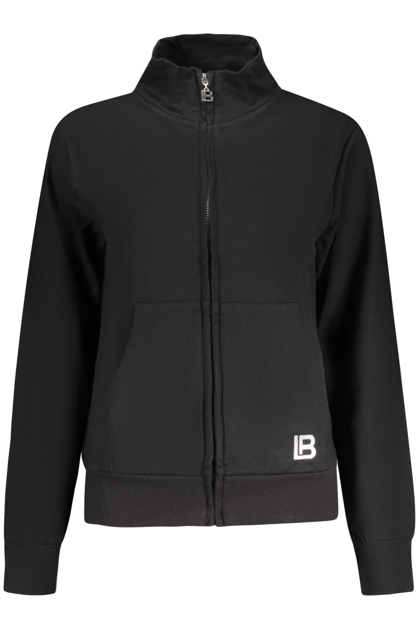 LAURA BIAGIOTTI DAMEN-SWEATSHIRT MIT REISSVERSCHLUSS, SCHWARZ Hauptbild