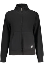 LAURA BIAGIOTTI DAMEN-SWEATSHIRT MIT REISSVERSCHLUSS, SCHWARZ