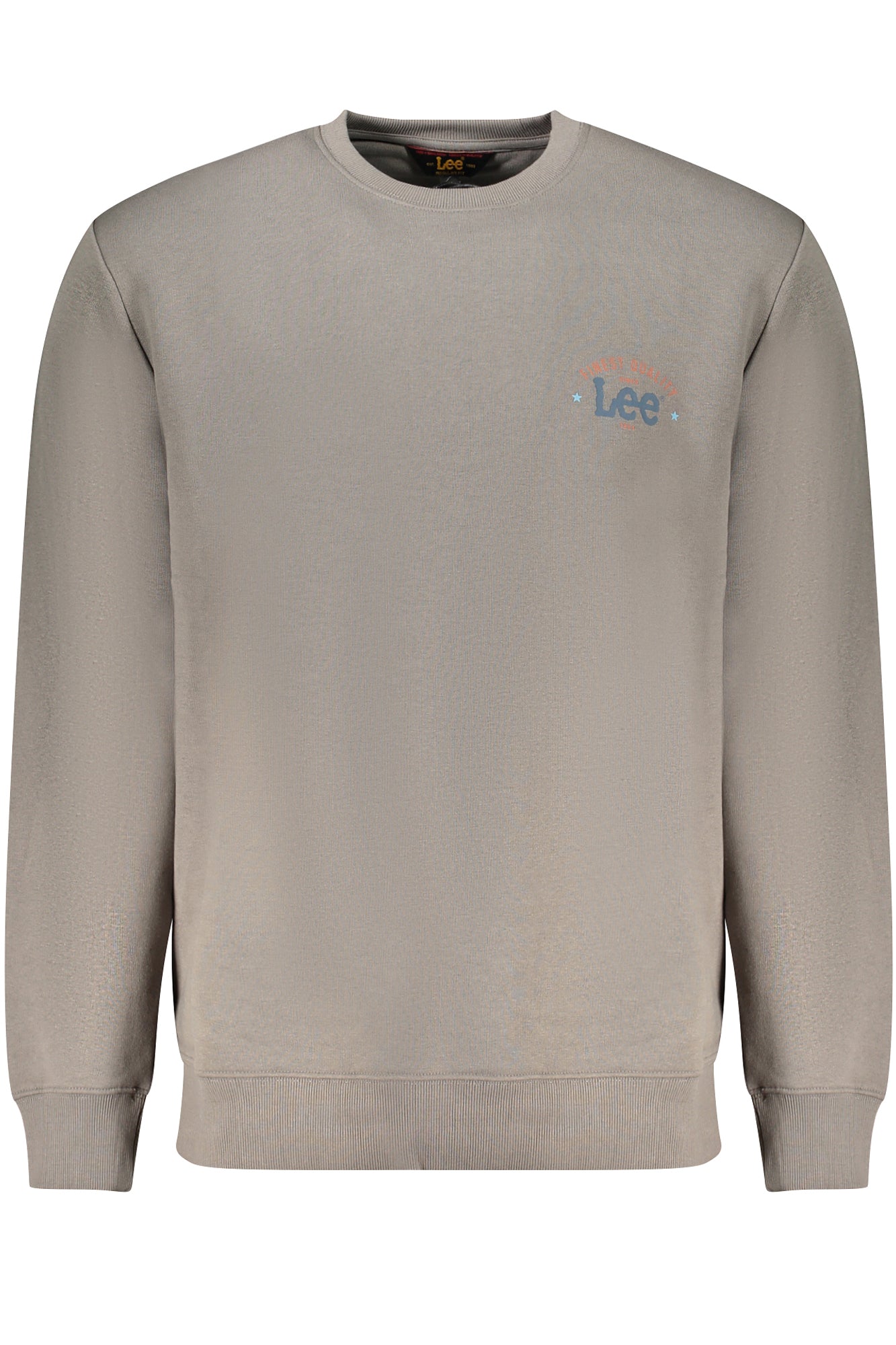 LEE Sweatshirt Herren mit Reißverschluss – Brauner Fleece-Pullover für Herbst/Winter Grau