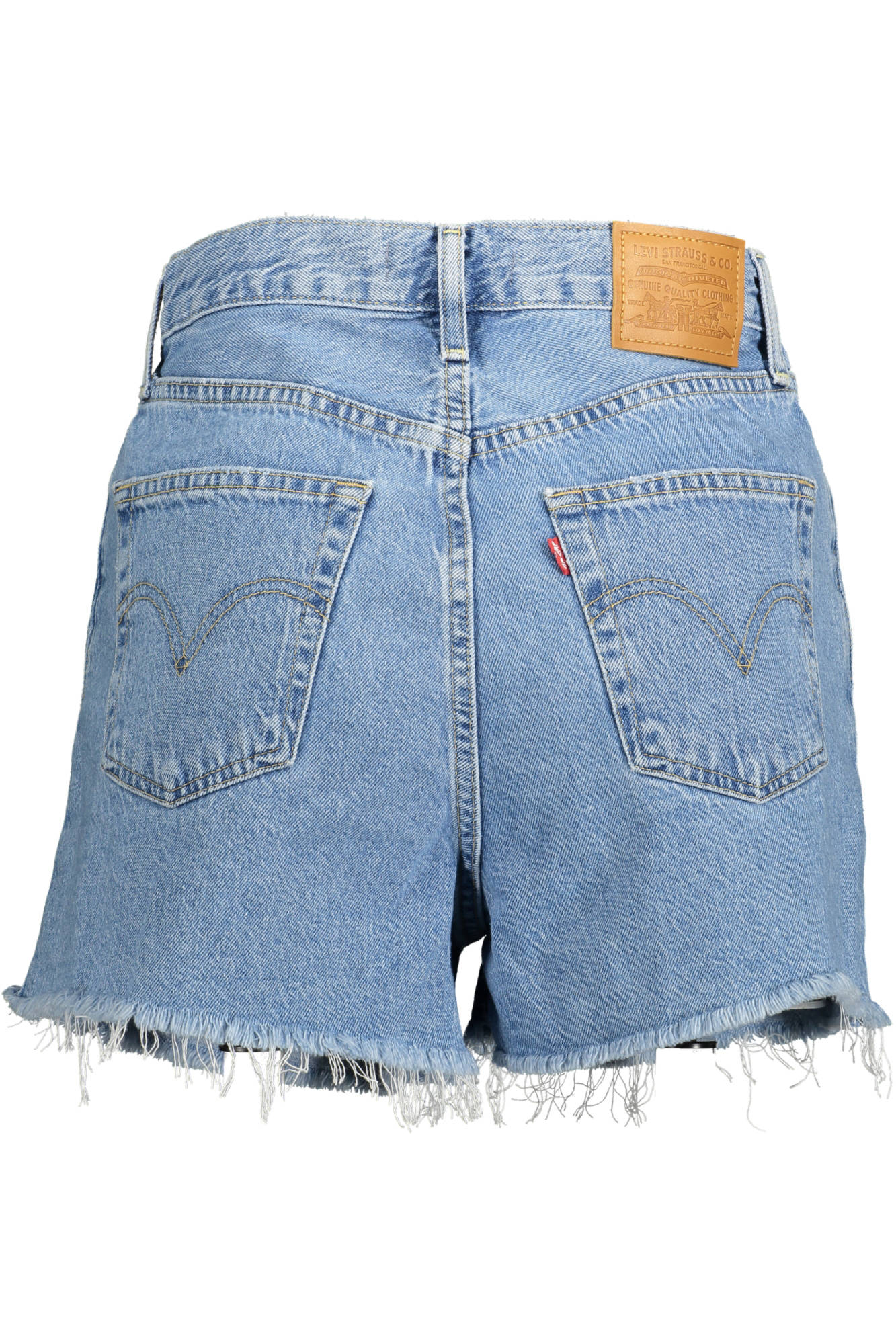 LEVI'S Jeans Shorts Damen Hellblau – Denim-Shorts mit Fransensaum für Sommer Hellblau