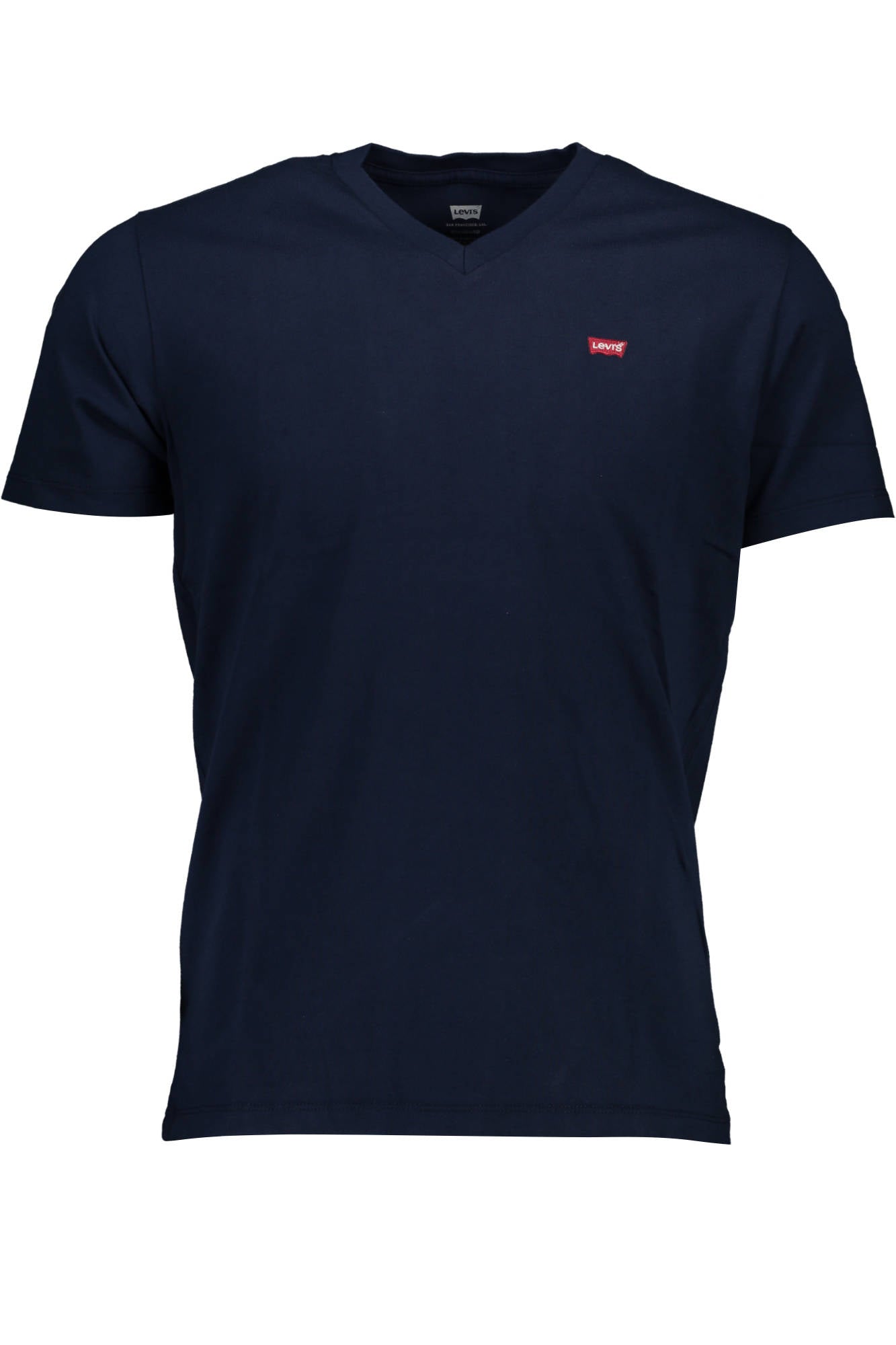 Levi's Herren T-Shirt Blau – V-Ausschnitt mit Logo-Applikation | soulluna.de Blau