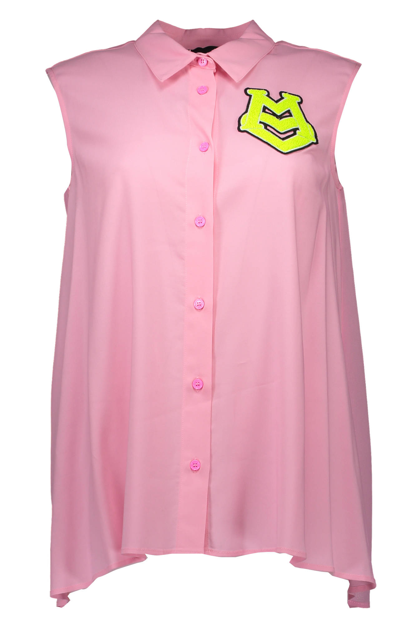 LOVE MOSCHINO Ärmelloses Shirt Damen Rosa – Italienischer Kragen | soulluna.de Rosa