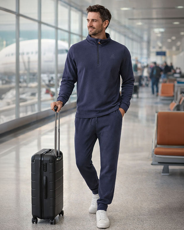 U.S. GRAND Herren Fleece-Set – Sweatshirt & Jogginghose für Herbst/Winter