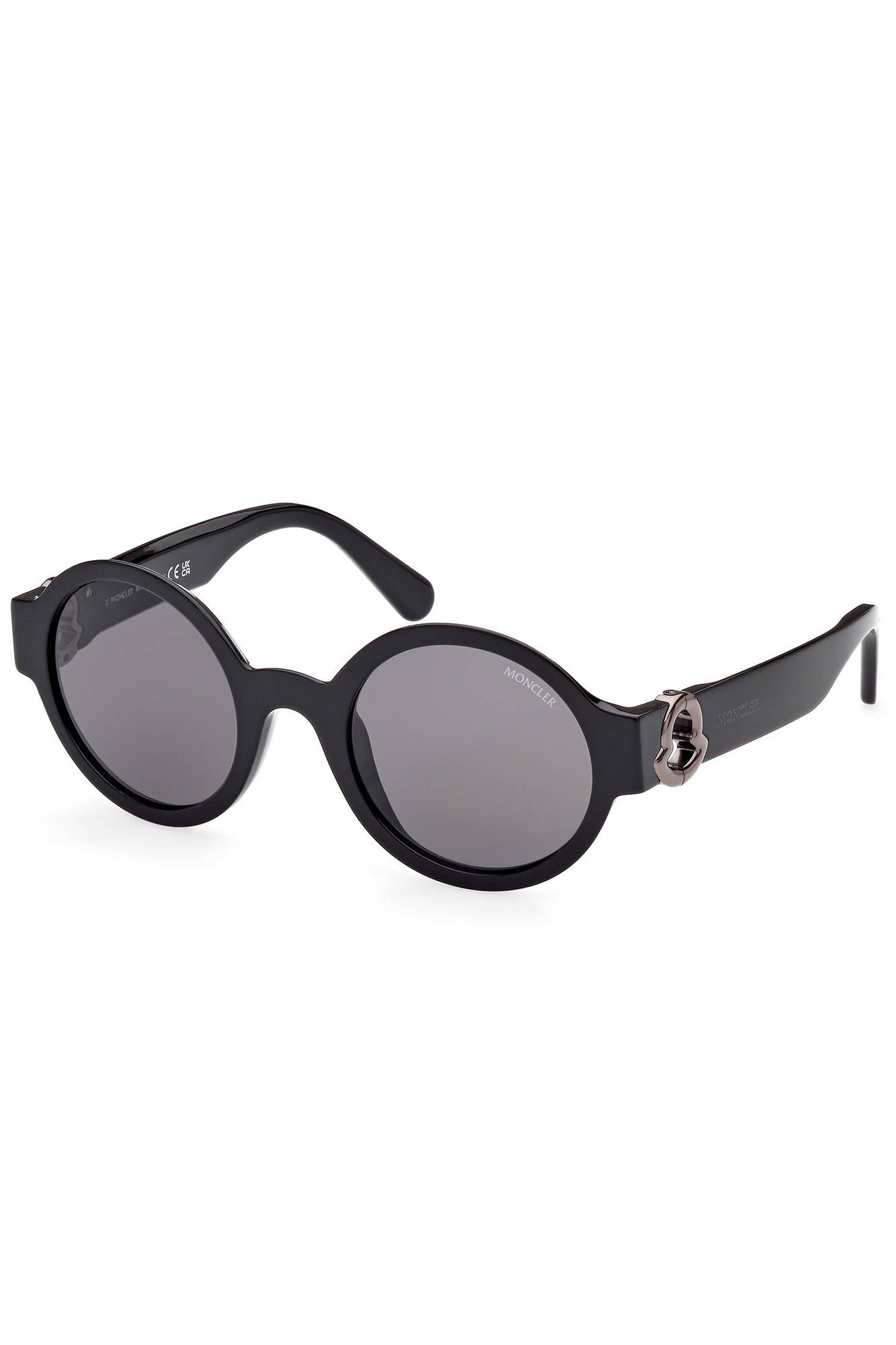 MONCLER Schwarze Damen-Sonnenbrille – Italienische Qualität mit runden Gläsern | soulluna.de Schwarz