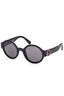 MONCLER Schwarze Damen-Sonnenbrille – Italienische Qualität mit runden Gläsern | soulluna.de Schwarz