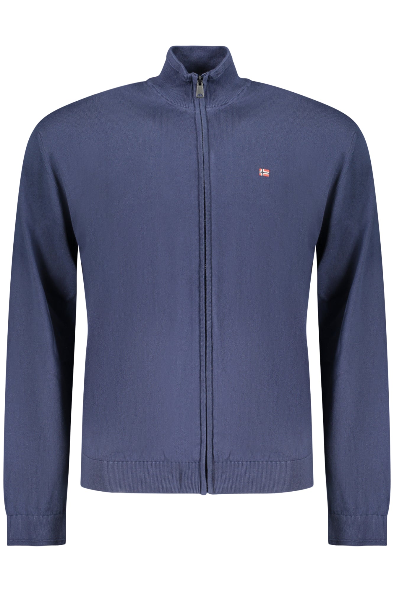 Napapijri Herren-Cardigan Grün – Langärmlige Strickjacke mit Logo-Stickerei Blau