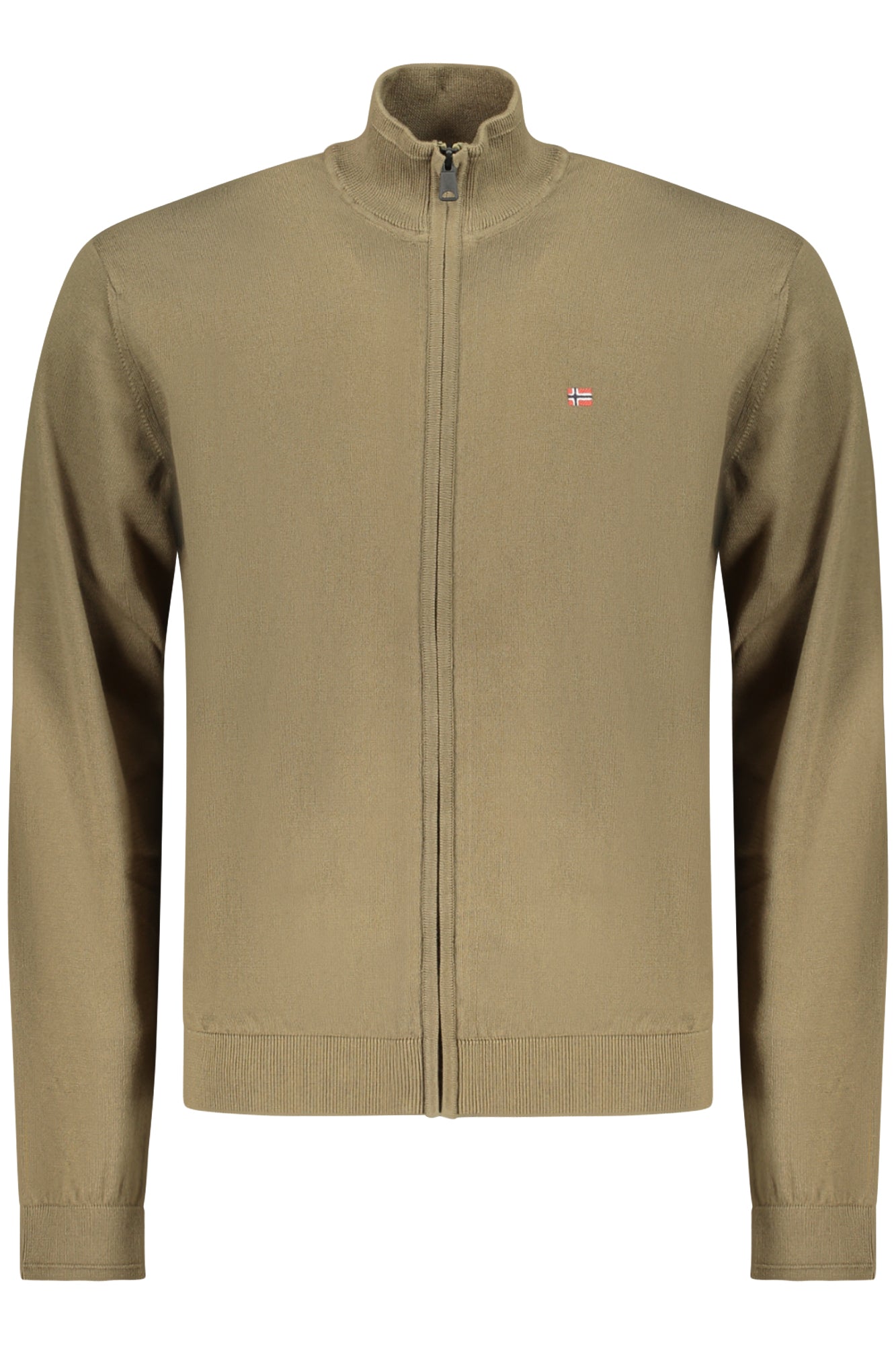 Napapijri Herren-Cardigan Grün – Langärmlige Strickjacke mit Logo-Stickerei Grün Hauptbild