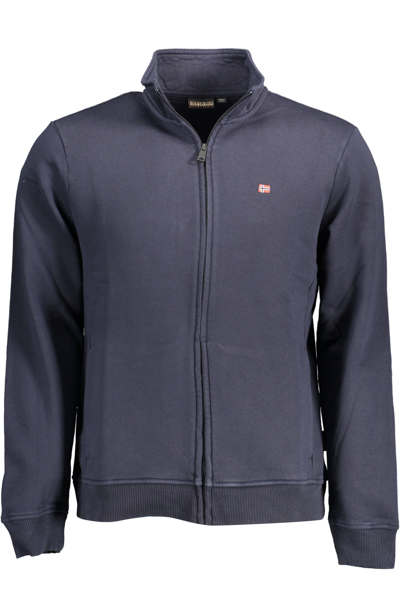 NAPAPIJRI Herren Sweatshirt – Langarm, mit Reißverschluss Blau