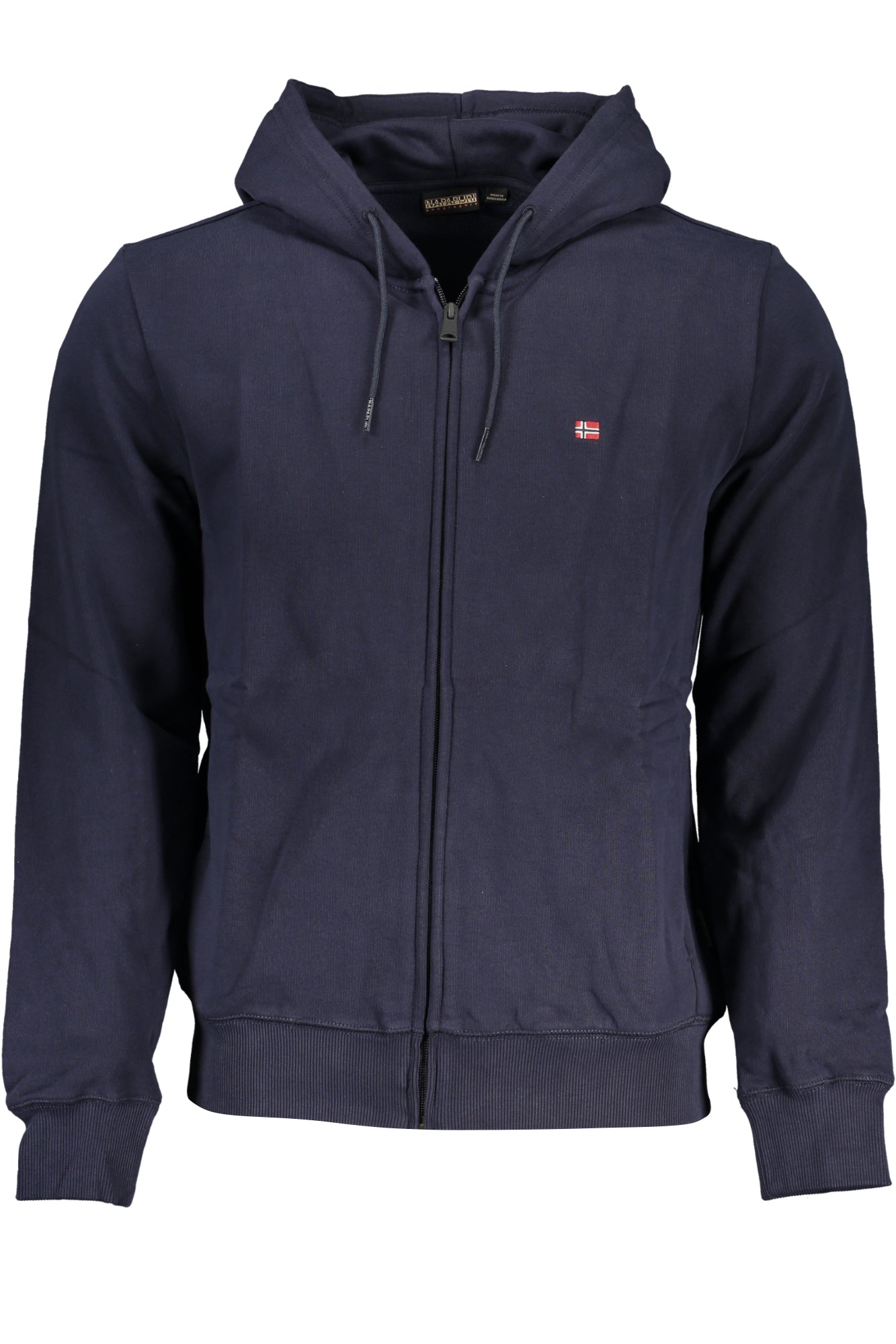 NAPAPIJRI Sweatshirt Herren mit Kapuze – Schwarzer Zip aus 100% Baumwolle | soulluna.de Blau