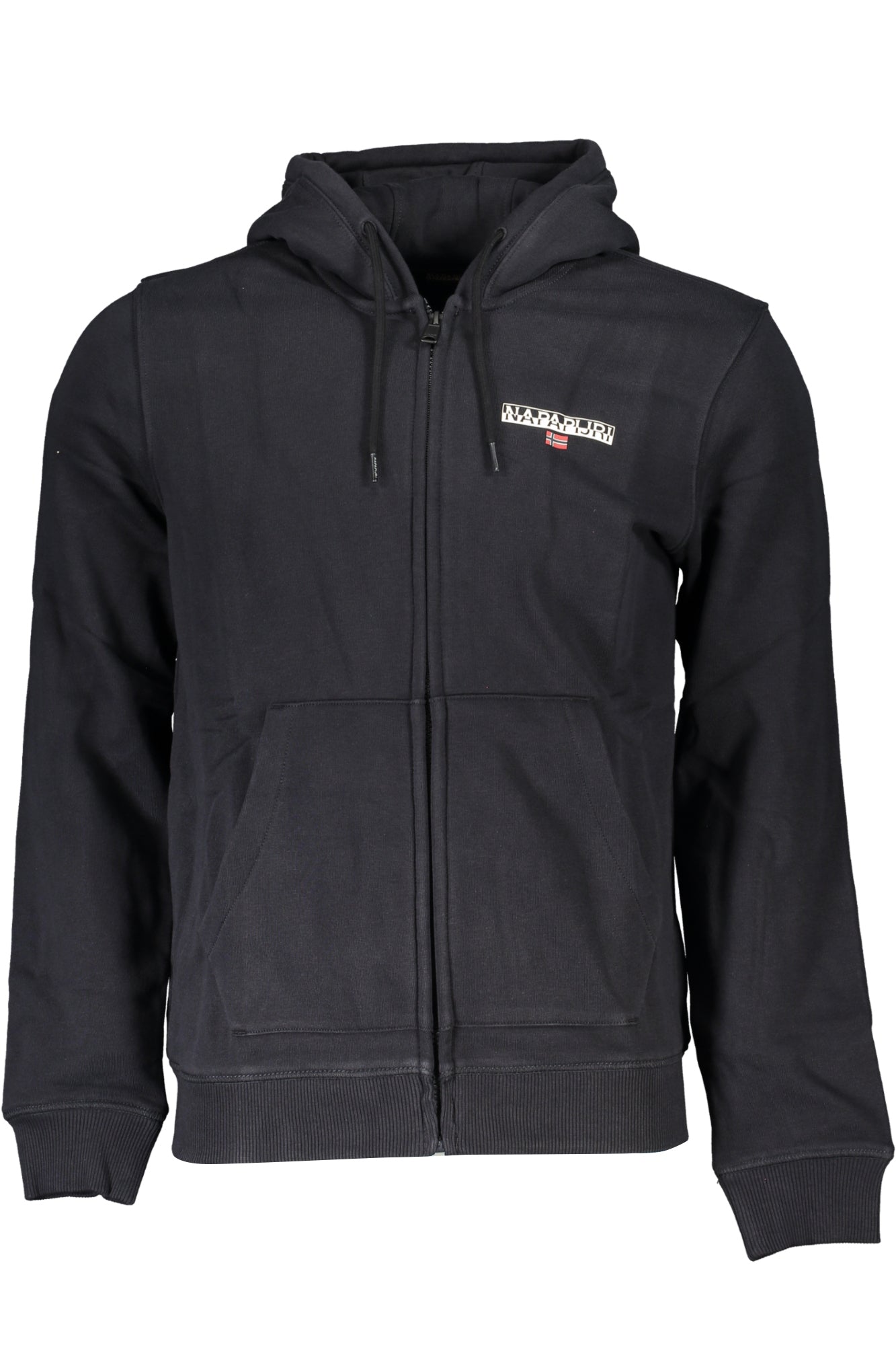 Napapijri Herren-Sweatshirt Mit Schwarzem Zip Schwarz