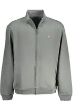 NAPAPIJRI GRÜNES REISSVERSCHLUSS-SWEATSHIRT FÜR HERREN