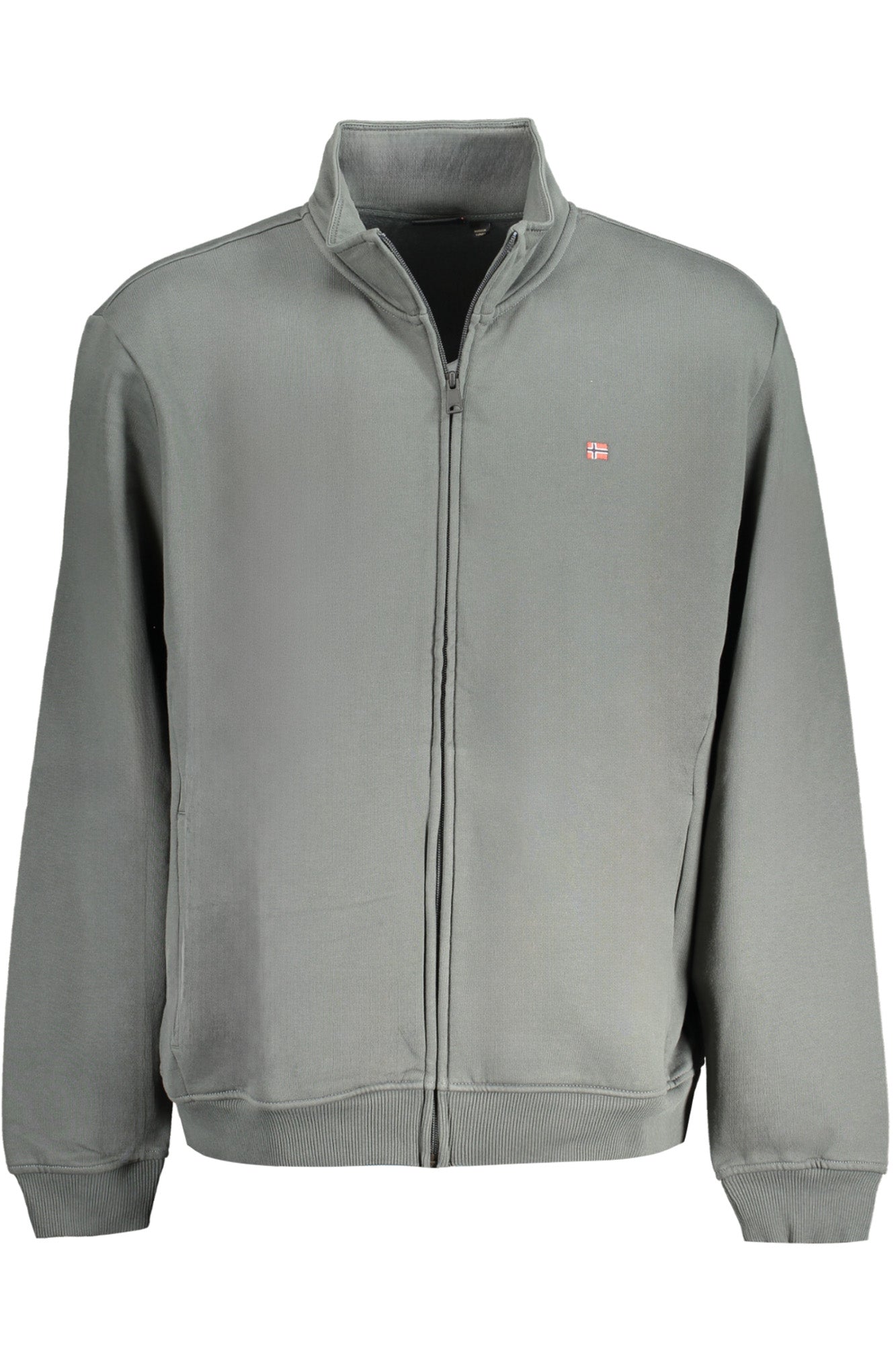 NAPAPIJRI GRÜNES REISSVERSCHLUSS-SWEATSHIRT FÜR HERREN