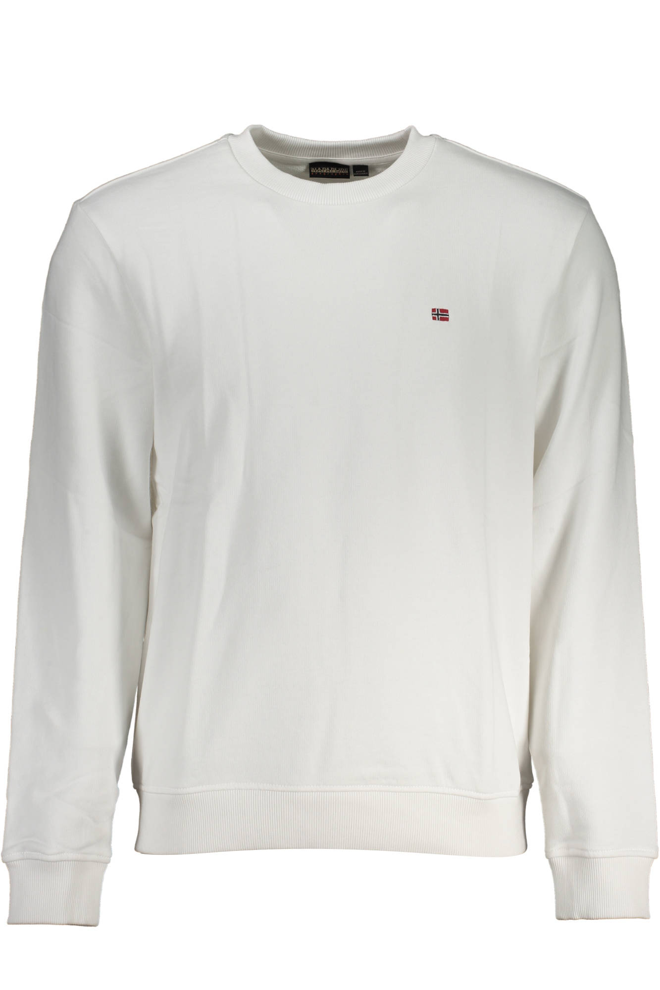 NAPAPIJRI Sweatshirt Herren Weiß – Gebürstetes Baumwoll-Sweatshirt mit Logo Weiß Hauptbild