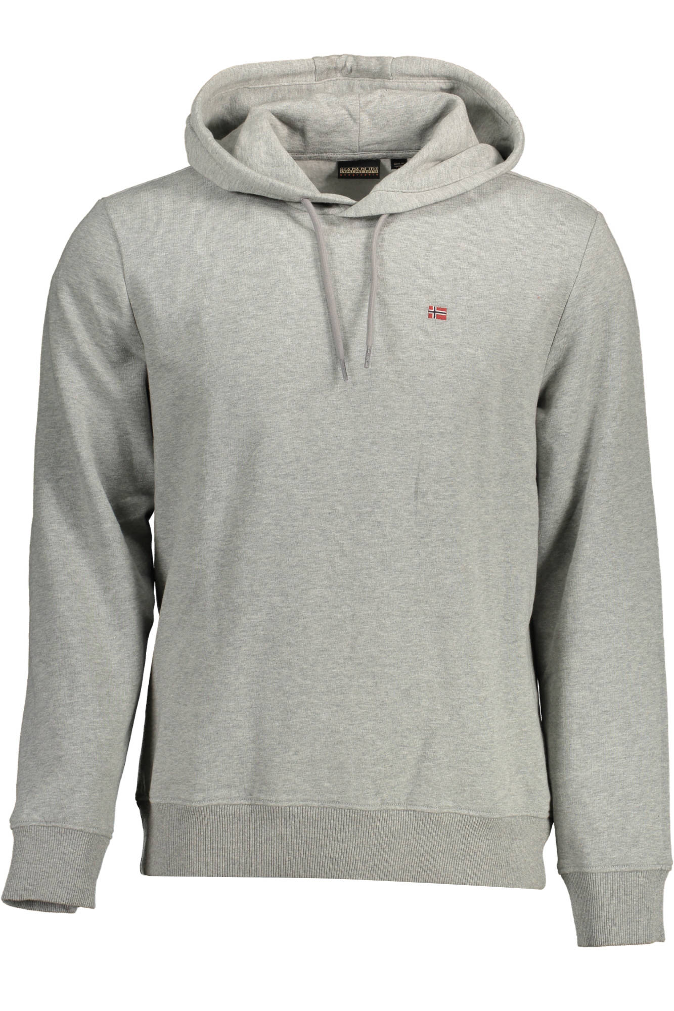 Napapijri Sweatshirt Herren Grau – Kapuzenpullover aus Bio-Baumwolle für Herbst/Winter Grau Hauptbild