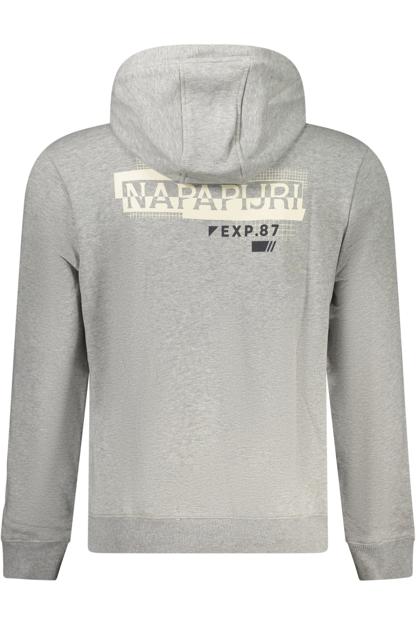 Napapijri Blaues Sweatshirt Für Herren Mit Reissverschluss Grau