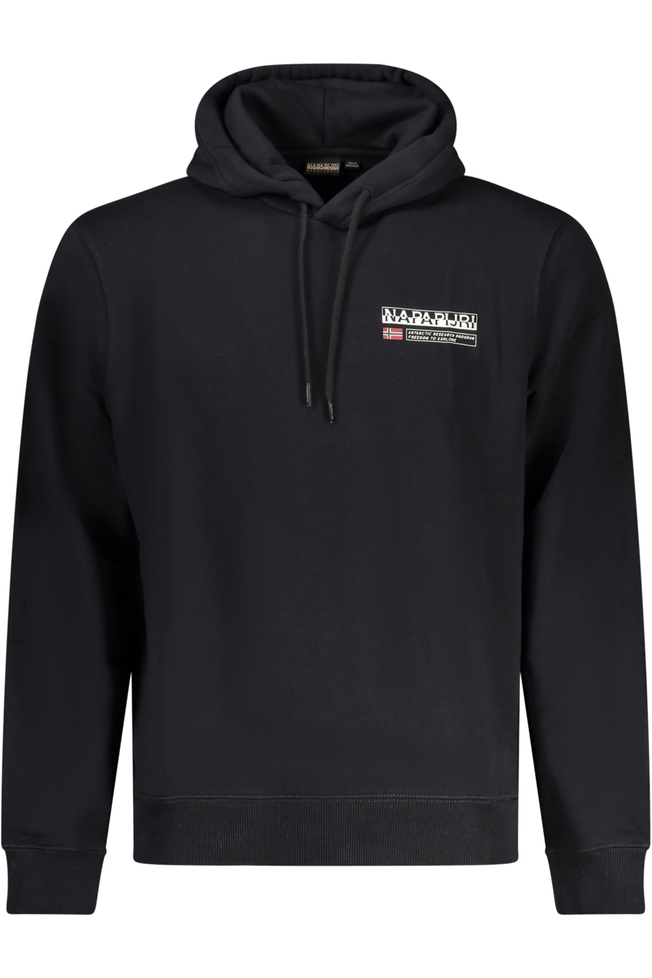 Napapijri Schwarzes Herren-Sweatshirt Mit Reissverschluss Schwarz