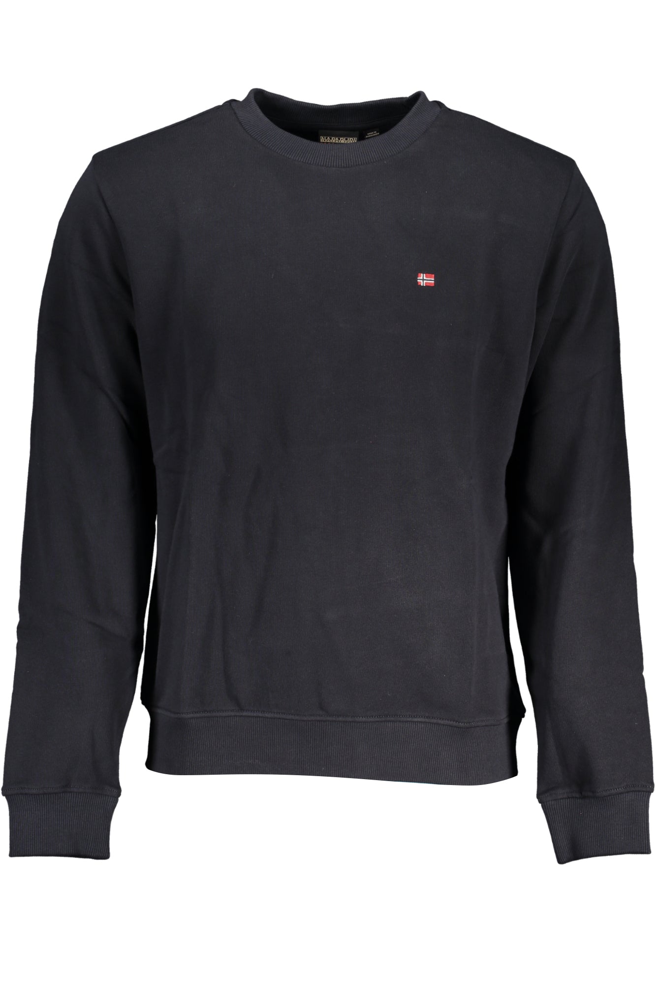 NAPAPIJRI Sweatshirt Herren mit Reißverschluss – Schwarzes Logo-Sweatshirt für Freizeit Schwarz