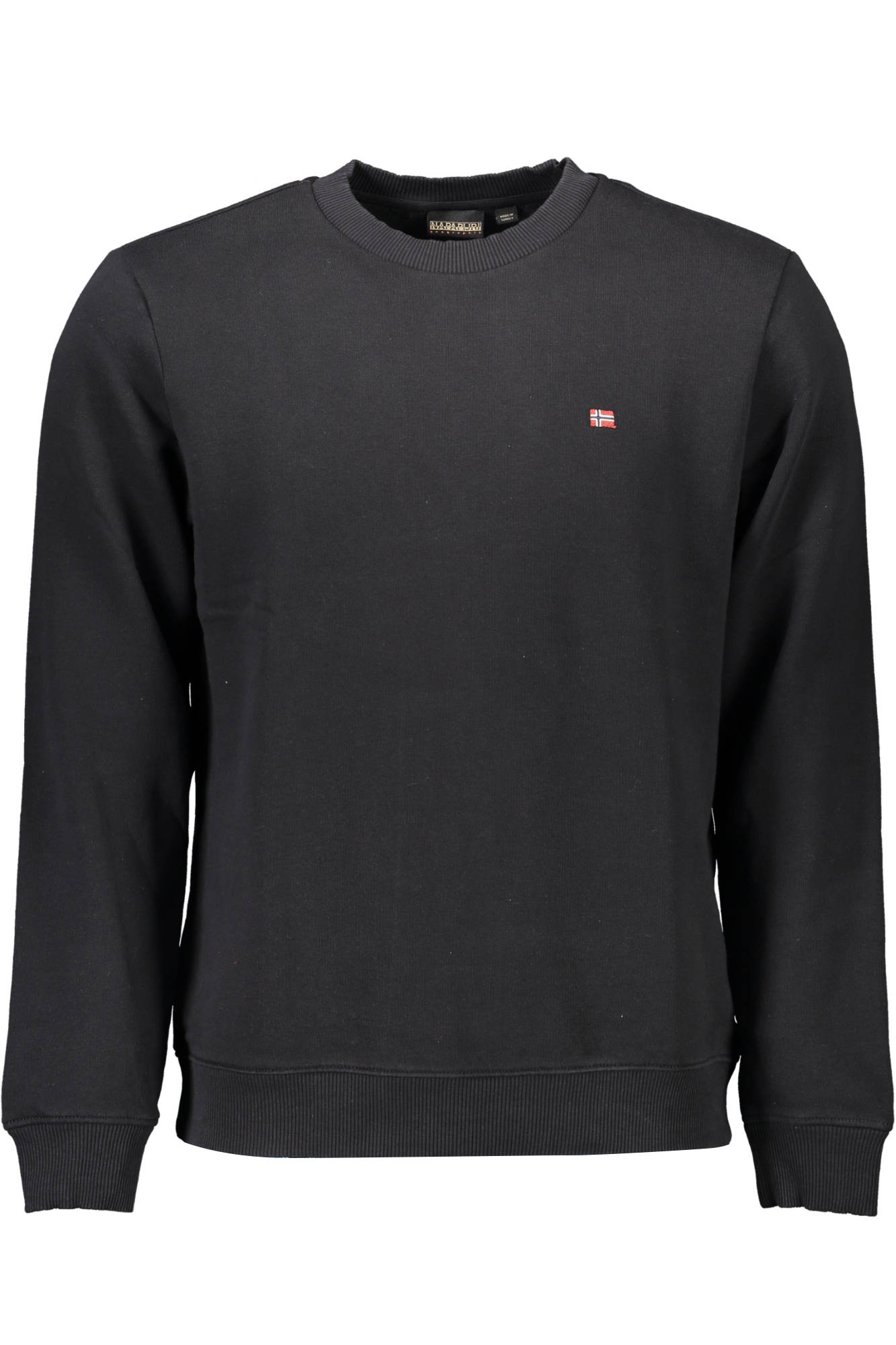 Napapijri Sweatshirt Ohne Reissverschluss Herren Schwarz Schwarz