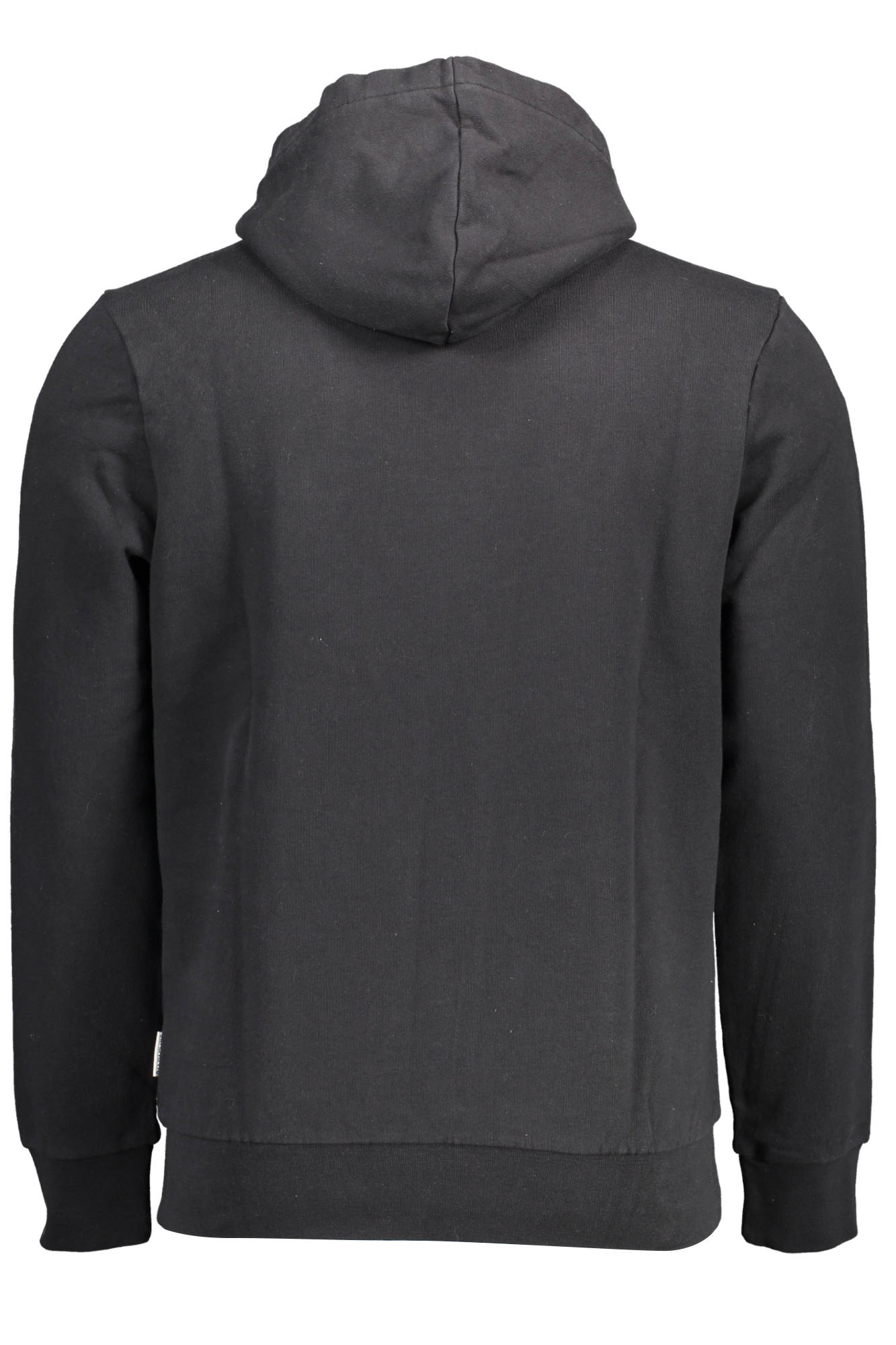 Napapijri Sweatshirt Herren Schwarz – Hoodie ohne Reißverschluss aus Baumwolle Schwarz