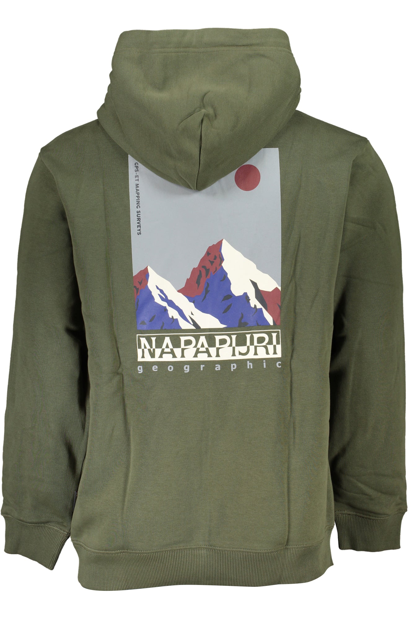 NAPAPIJRI GRÜNES HERREN-SWEATSHIRT MIT REISSVERSCHLUSS