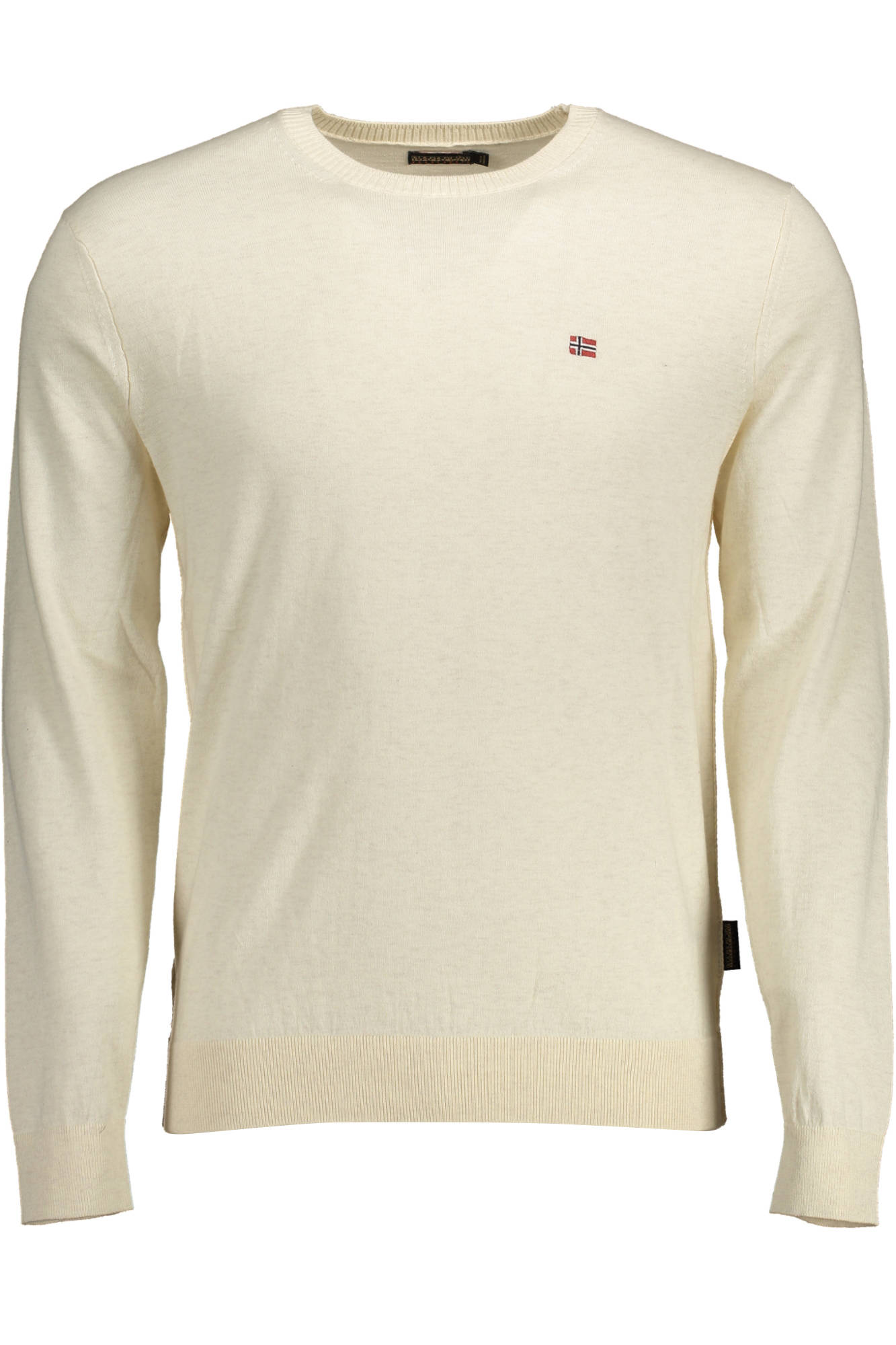 NAPAPIJRI Herrenpullover Beige – Langarm-T-Shirt mit Logo-Stickerei | soulluna.de Beige