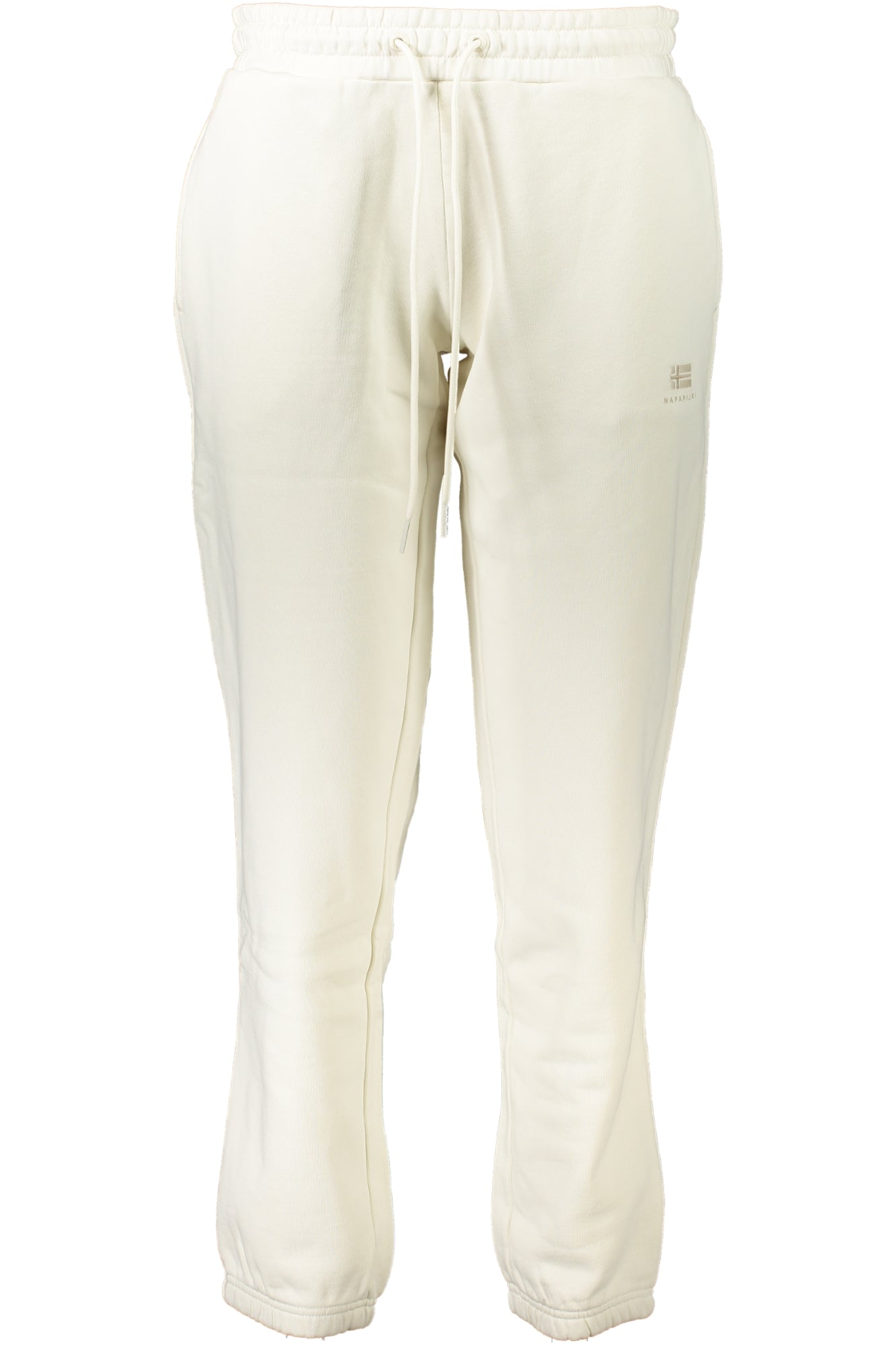 NAPAPIJRI Jogginghose Damen – Weisse Fleece-Hose mit elastischem Bund Weiß