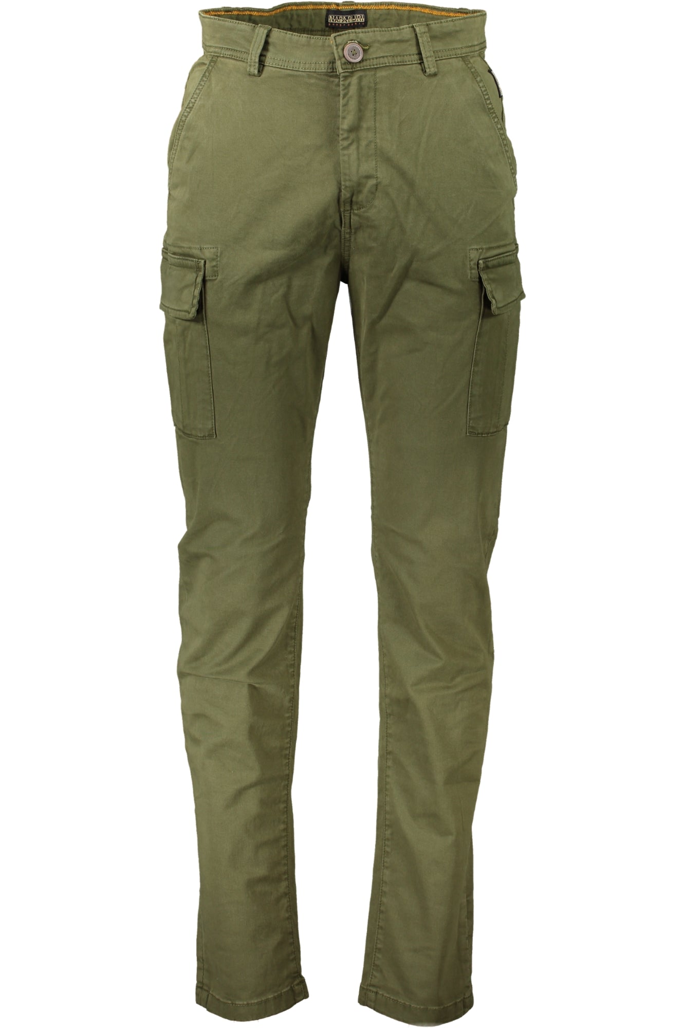 NAPAPIJRI Herrenhose – Grüne Freizeithose mit 4 Taschen für Herbst/Winter Grün