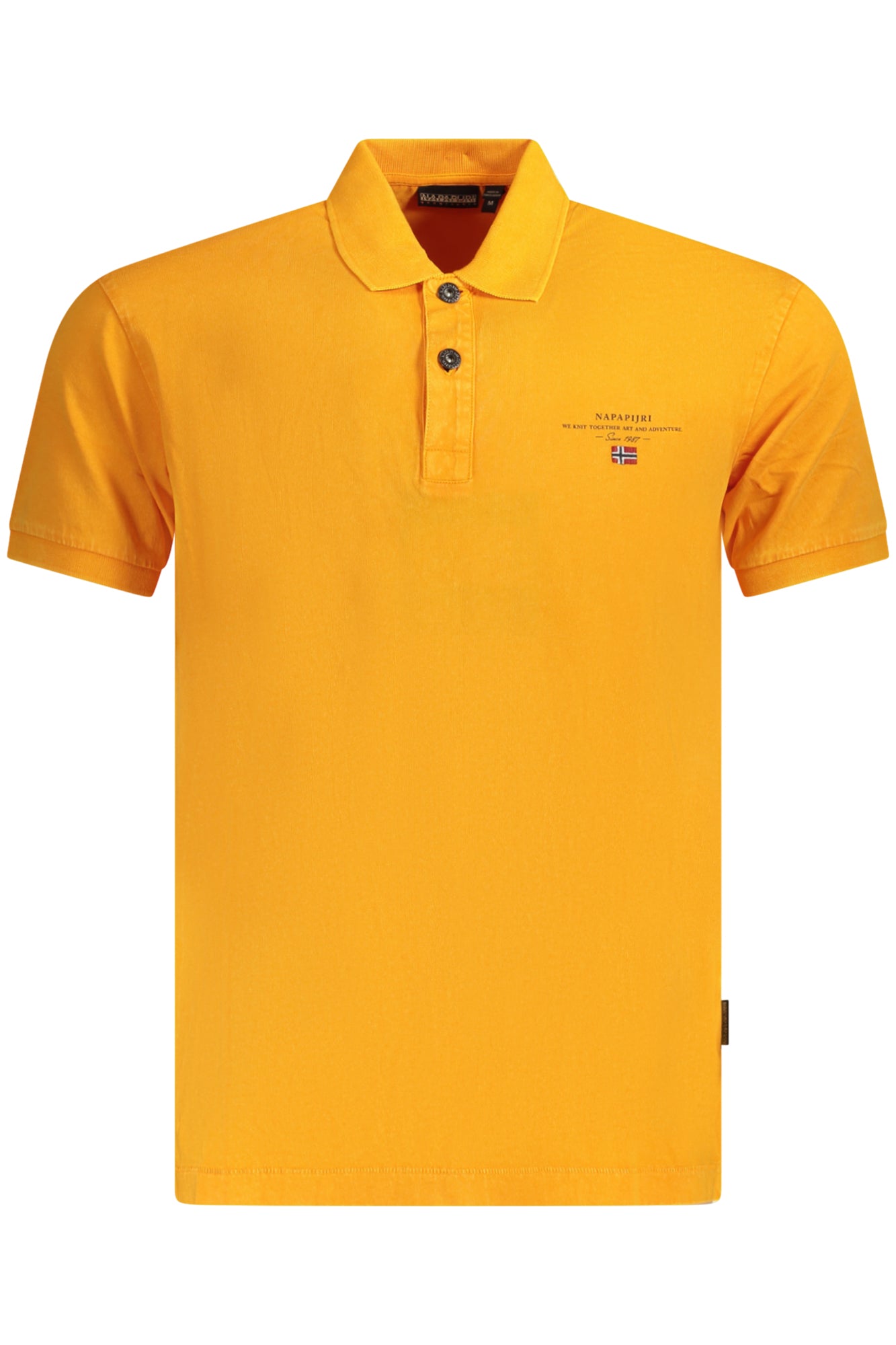 NAPAPIJRI Poloshirt Herren Kurzarm Orange – Klassisches Baumwoll-Shirt für Frühjahr/Sommer Orange