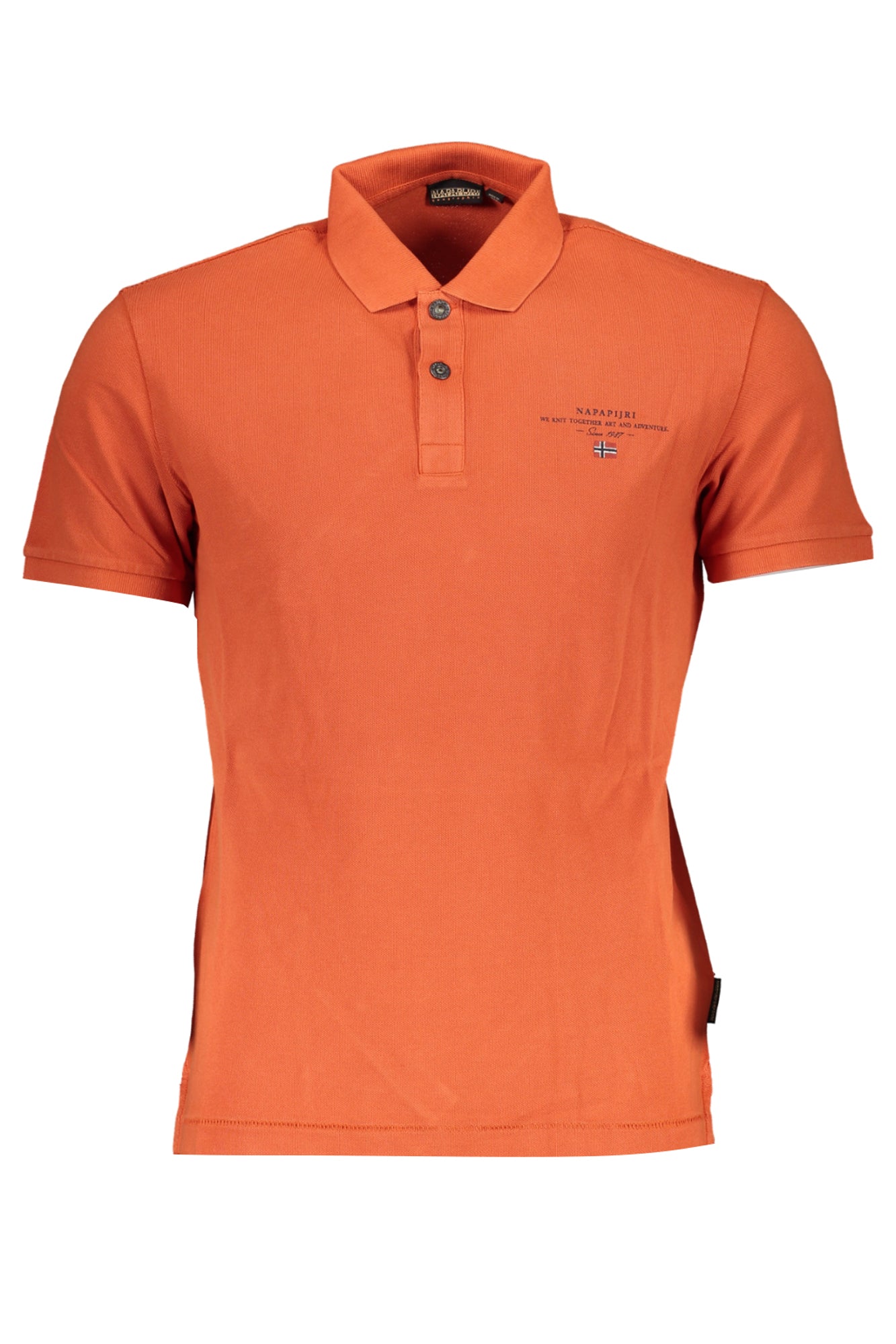 NAPAPIJRI ORANGES KURZÄRMELIGES POLOSHIRT FÜR HERREN Hauptbild