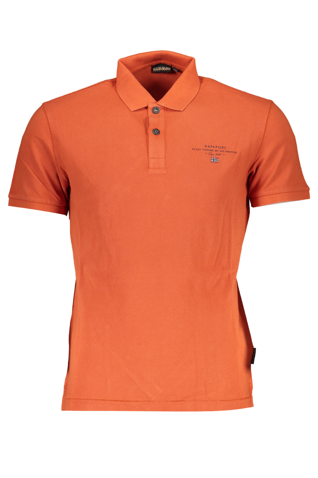 NAPAPIJRI ORANGES KURZÄRMELIGES POLOSHIRT FÜR HERREN