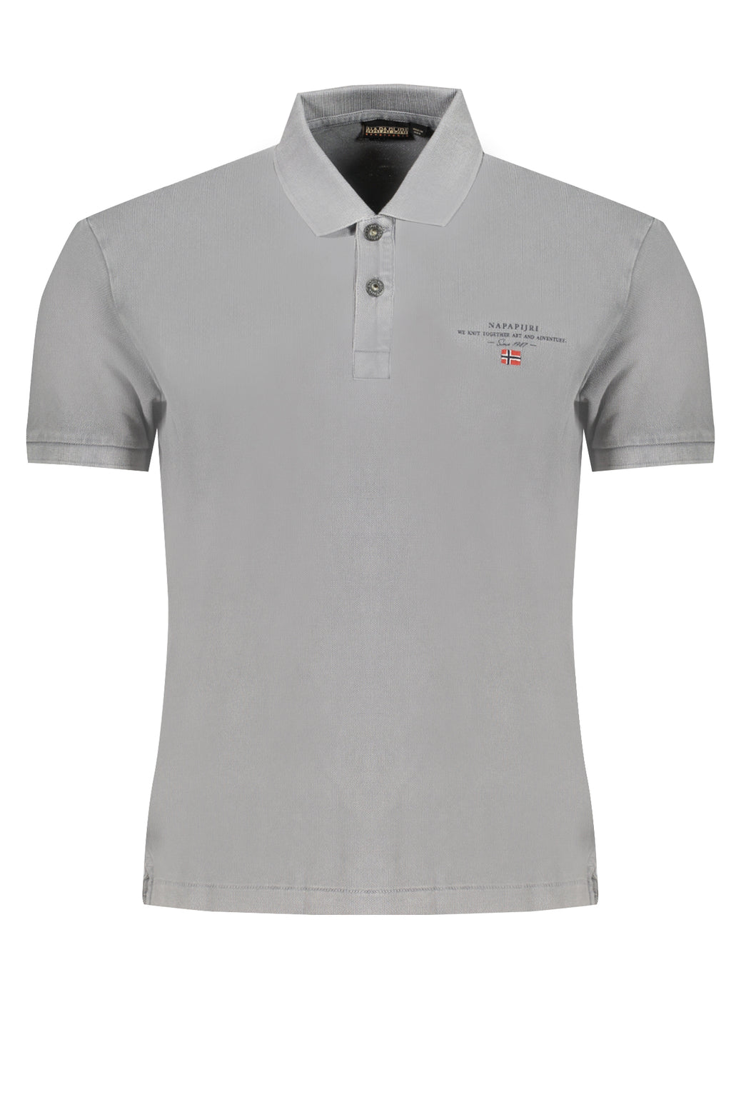 GRAUES KURZÄRMELIGES POLOSHIRT FÜR HERREN VON NAPAPIJRI