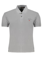 GRAUES KURZÄRMELIGES POLOSHIRT FÜR HERREN VON NAPAPIJRI