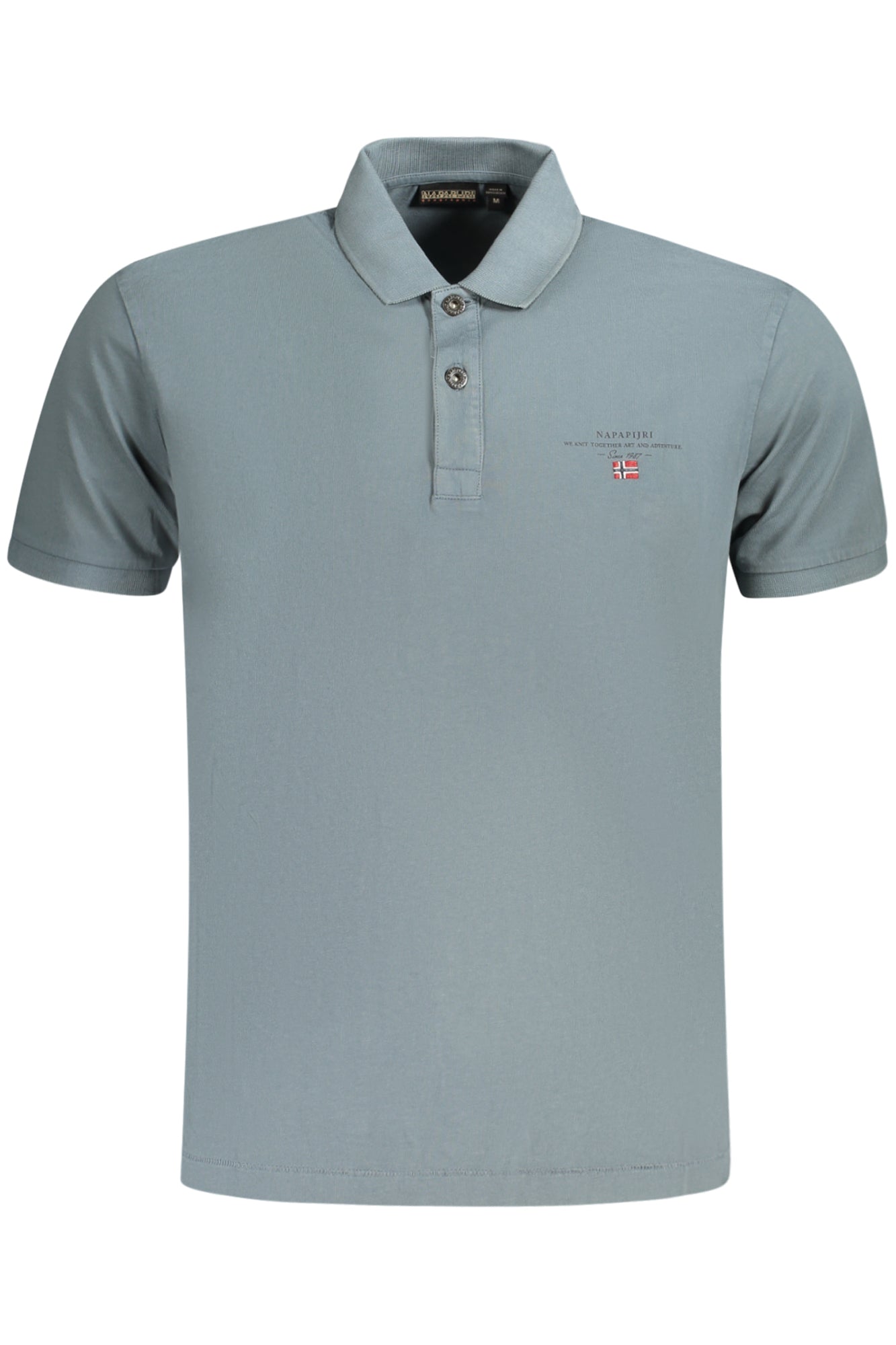 NAPAPIJRI Poloshirt Herren Kurzarm Orange – Klassisches Baumwoll-Shirt für Frühjahr/Sommer Grau