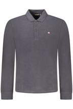 Napapijri Herren Langarm-Poloshirt Schwarz