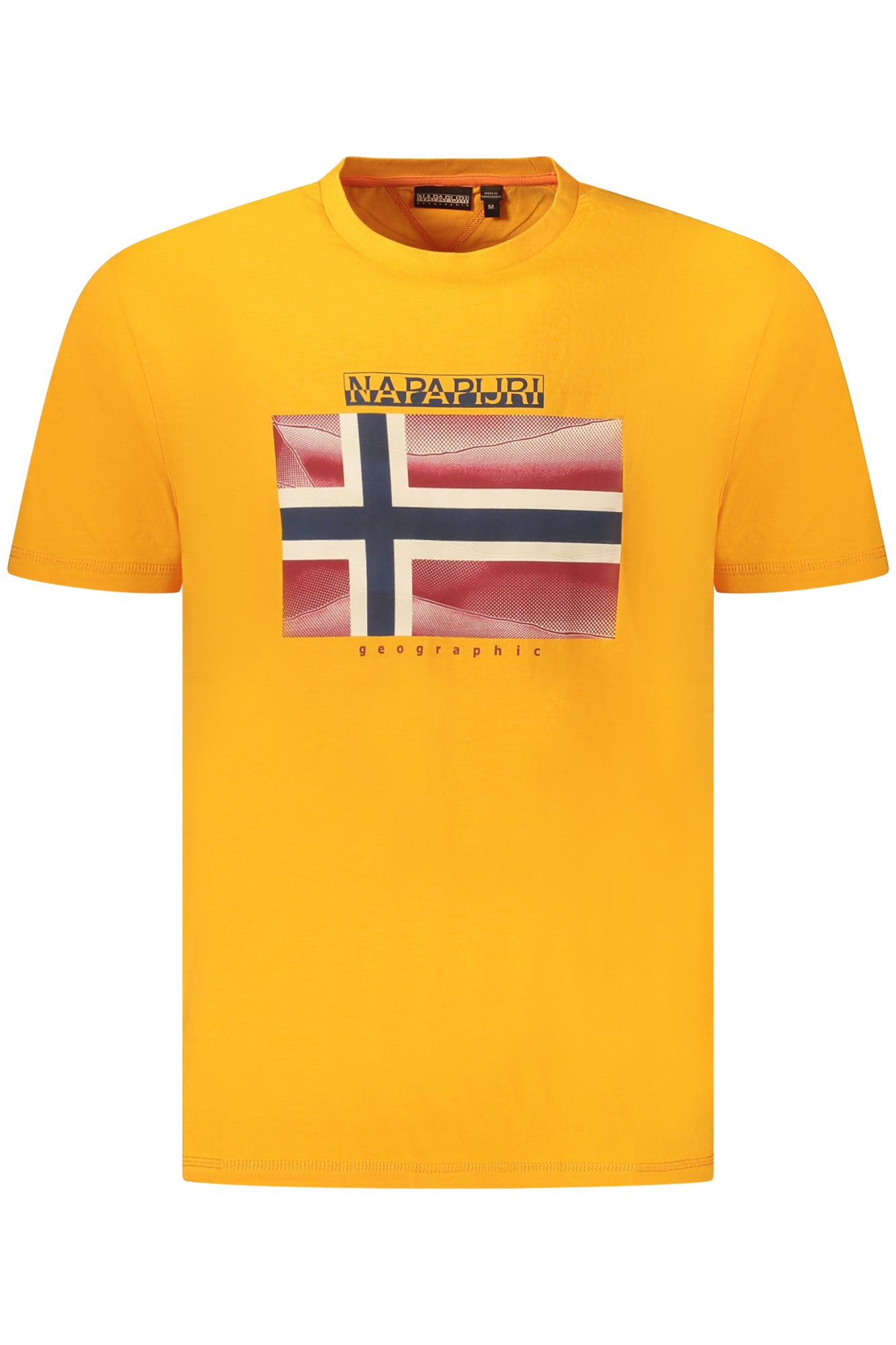 NAPAPIJRI Herren T-Shirt – Kurzarm, aus Baumwolle | T-Shirts Orange