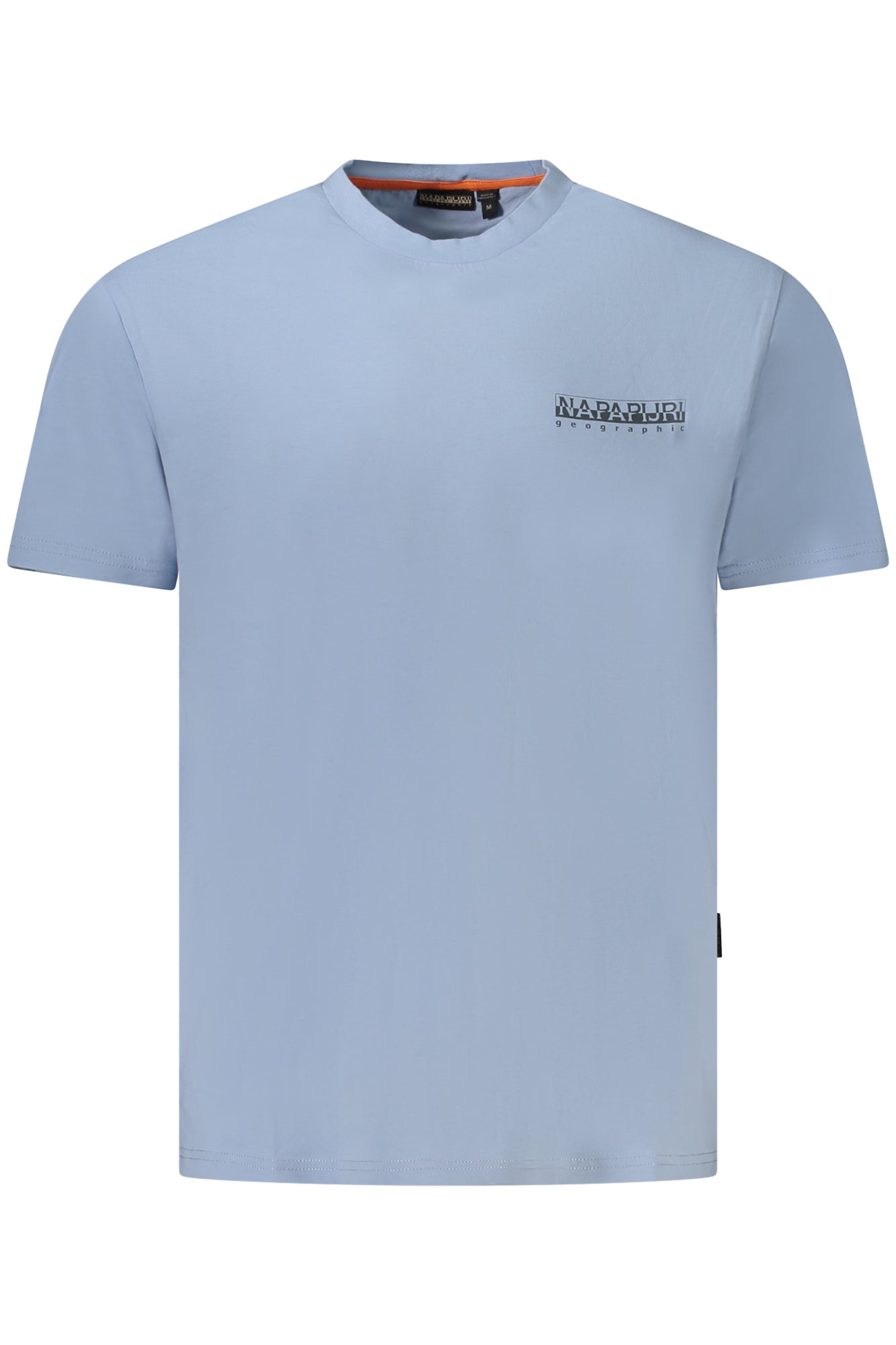 Napapijri Kurzarm-T-Shirt Herren Weiss Hellblau