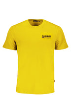 NAPAPIJRI GELBES KURZÄRMELIGES HERREN-T-SHIRT