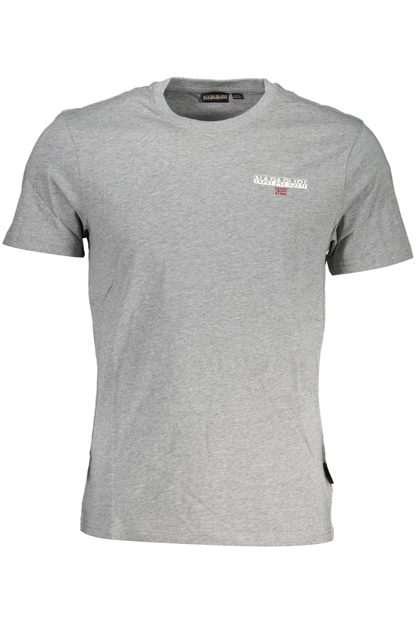 NAPAPIJRI Kurzarm-T-Shirt Herren Grau – Logo-Print aus 100% Baumwolle | soulluna.de Grau