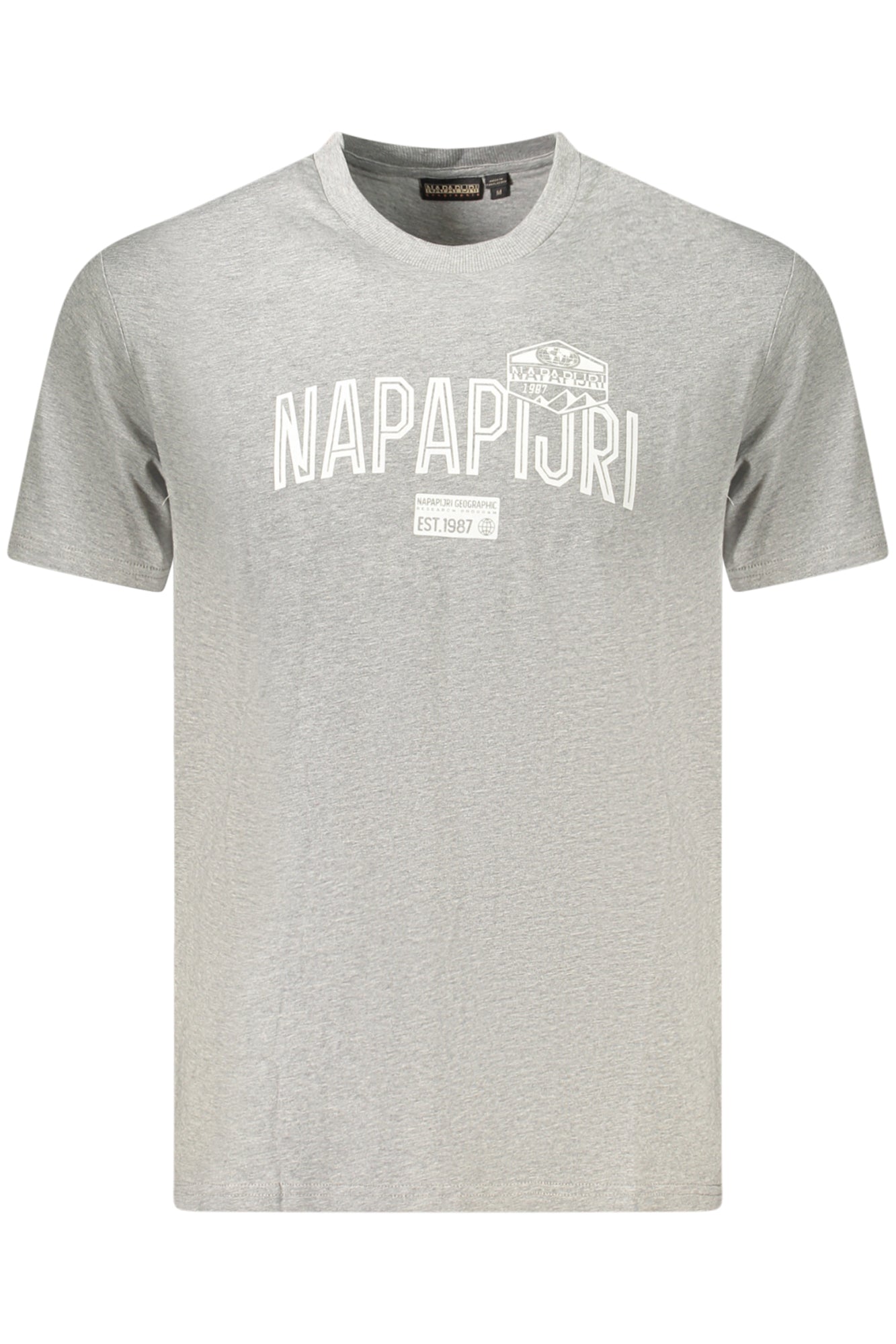 Napapijri Herren-Kurzarm-T-Shirt, Beige Grau