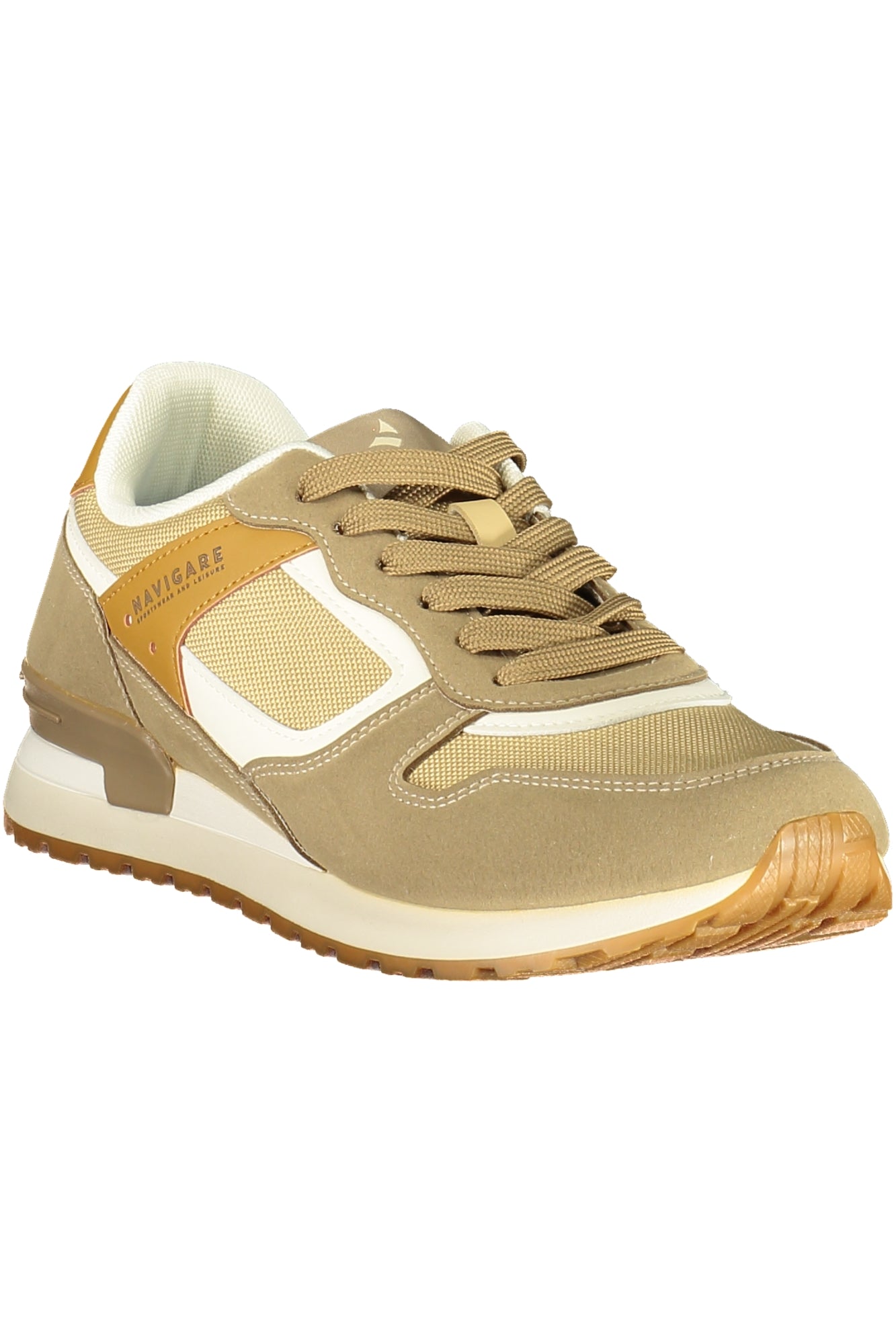 NAVIGARE Herren Sneaker – Sportschuh mit Schnürsenkeln Beige