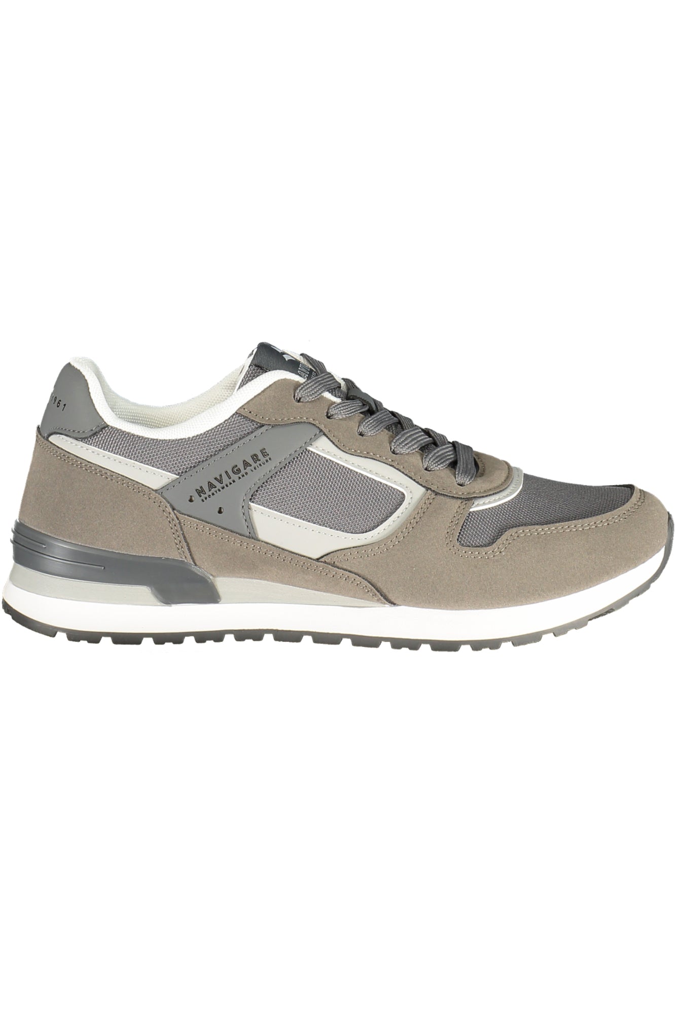 NAVIGARE Herren Sneaker – Sportschuh mit Schnürsenkeln Grau