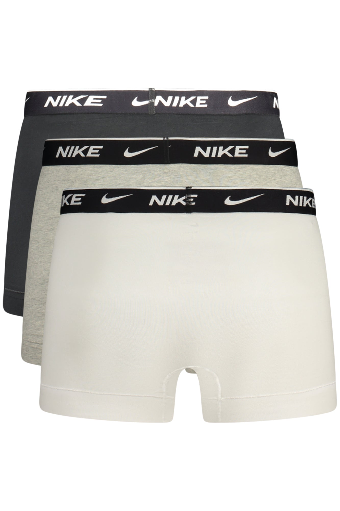 NIKE Herren-Boxershorts 3er-Pack schwarz – Elastischer Baumwoll-Bund | soulluna Grau