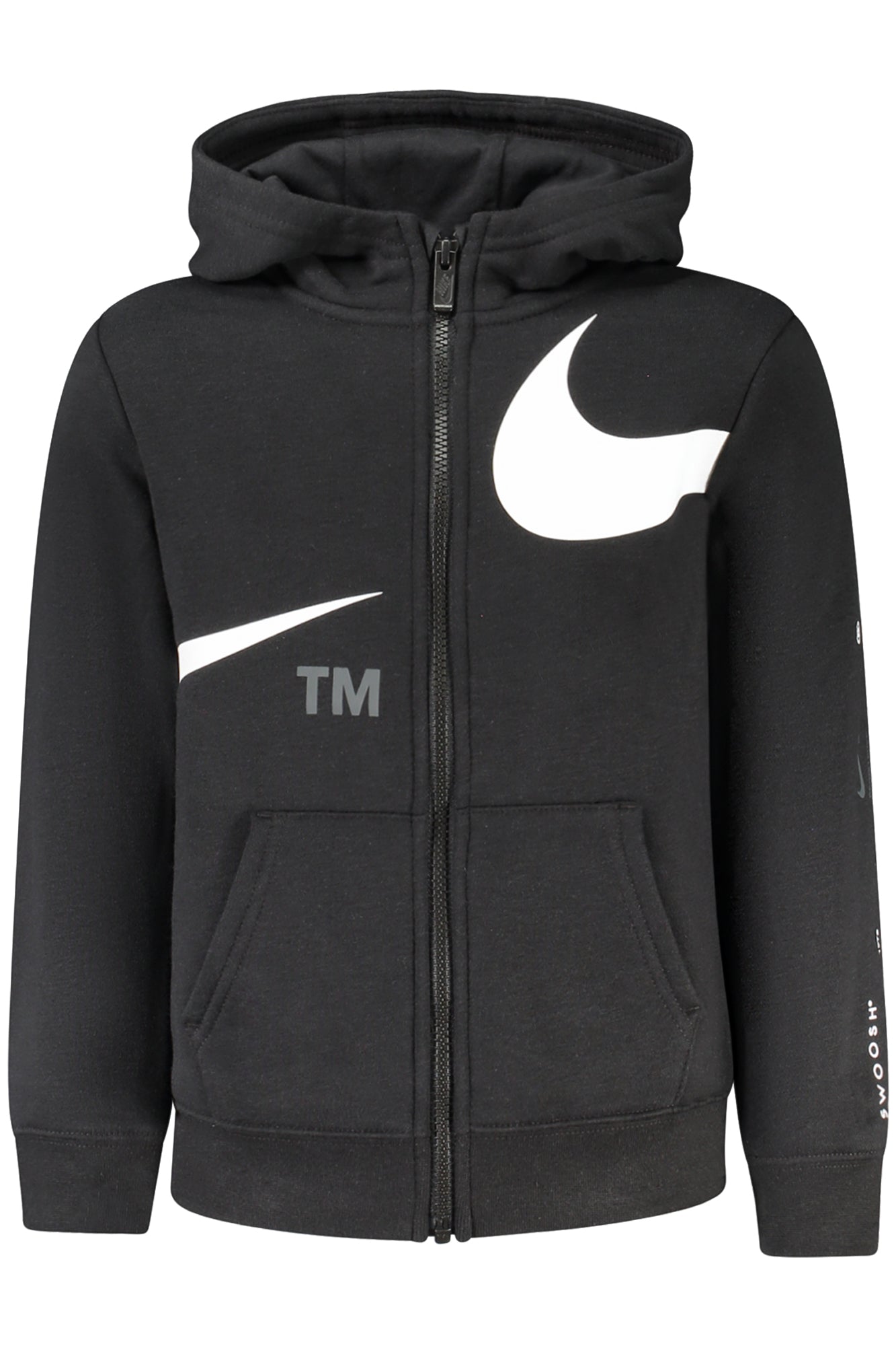 Nike Kinder-Sweatshirt mit Reißverschluss – Schwarzer Hoodie für Jungen | soulluna.de Schwarz