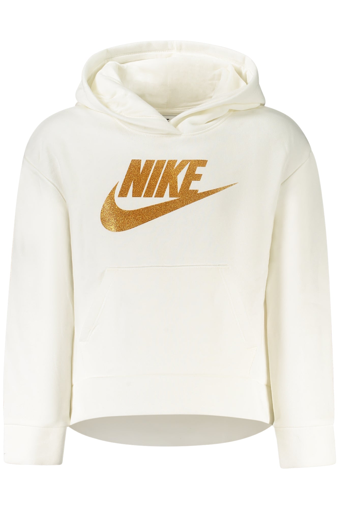 Nike Sweatshirt Mädchen – Weißer Hoodie mit Reißverschluss für Herbst/Winter Weiß