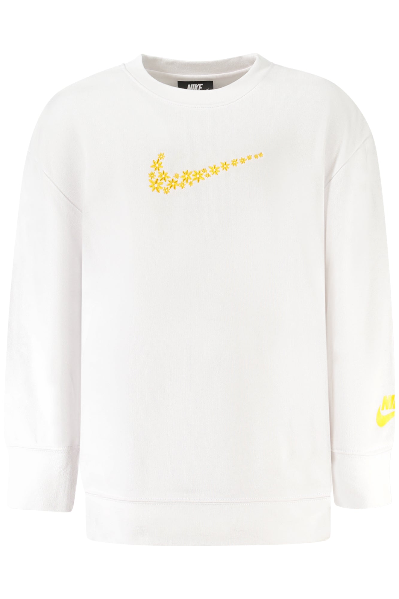 Nike Sweatshirt Mädchen – Weißes Kinder-Sweatshirt mit Reißverschluss für Herbst/Winter Weiß