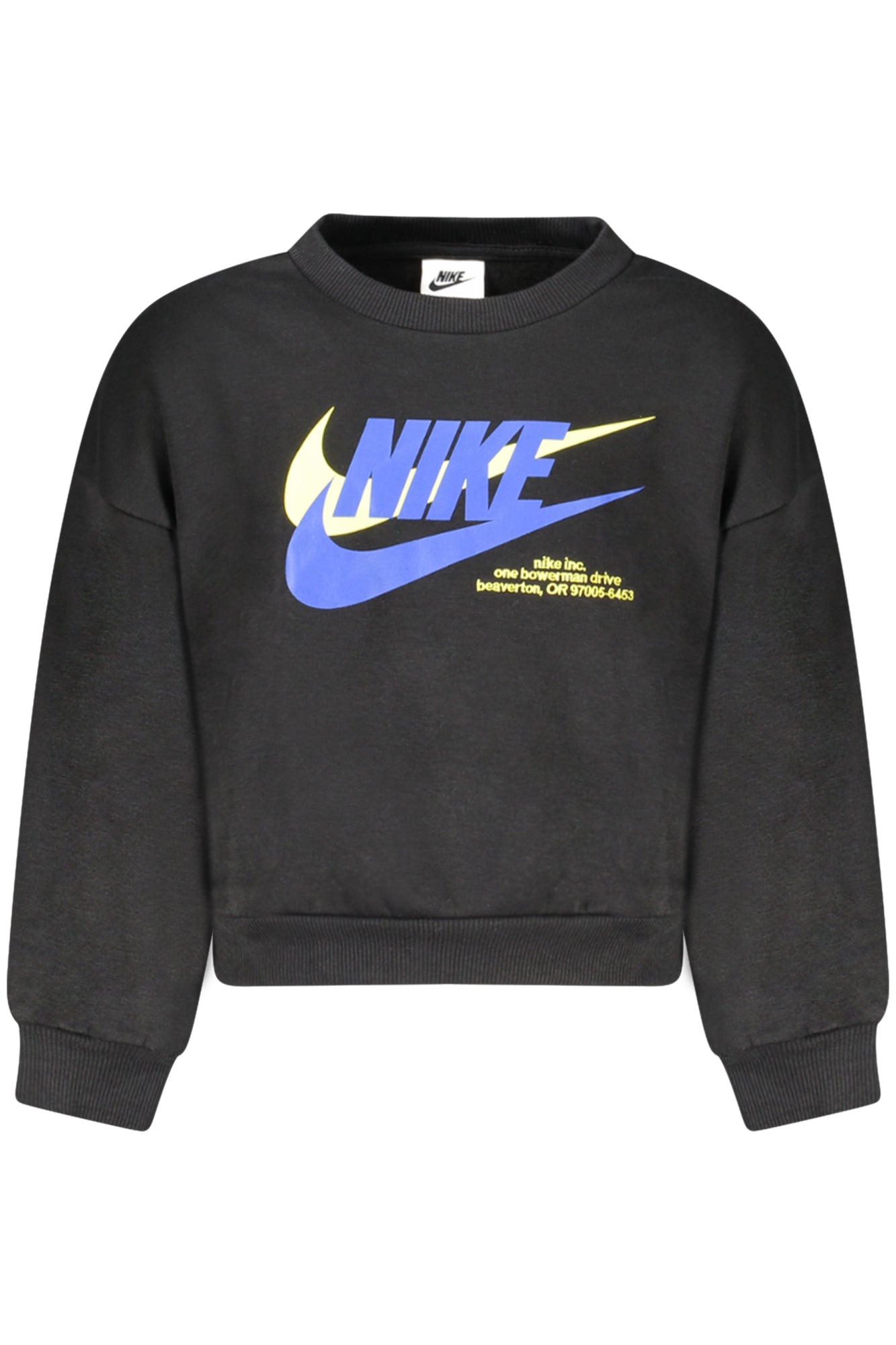 Nike Sweatshirt Junge mit Reißverschluss – Schwarzes Kinder-Sweatshirt für Herbst/Winter Schwarz Hauptbild