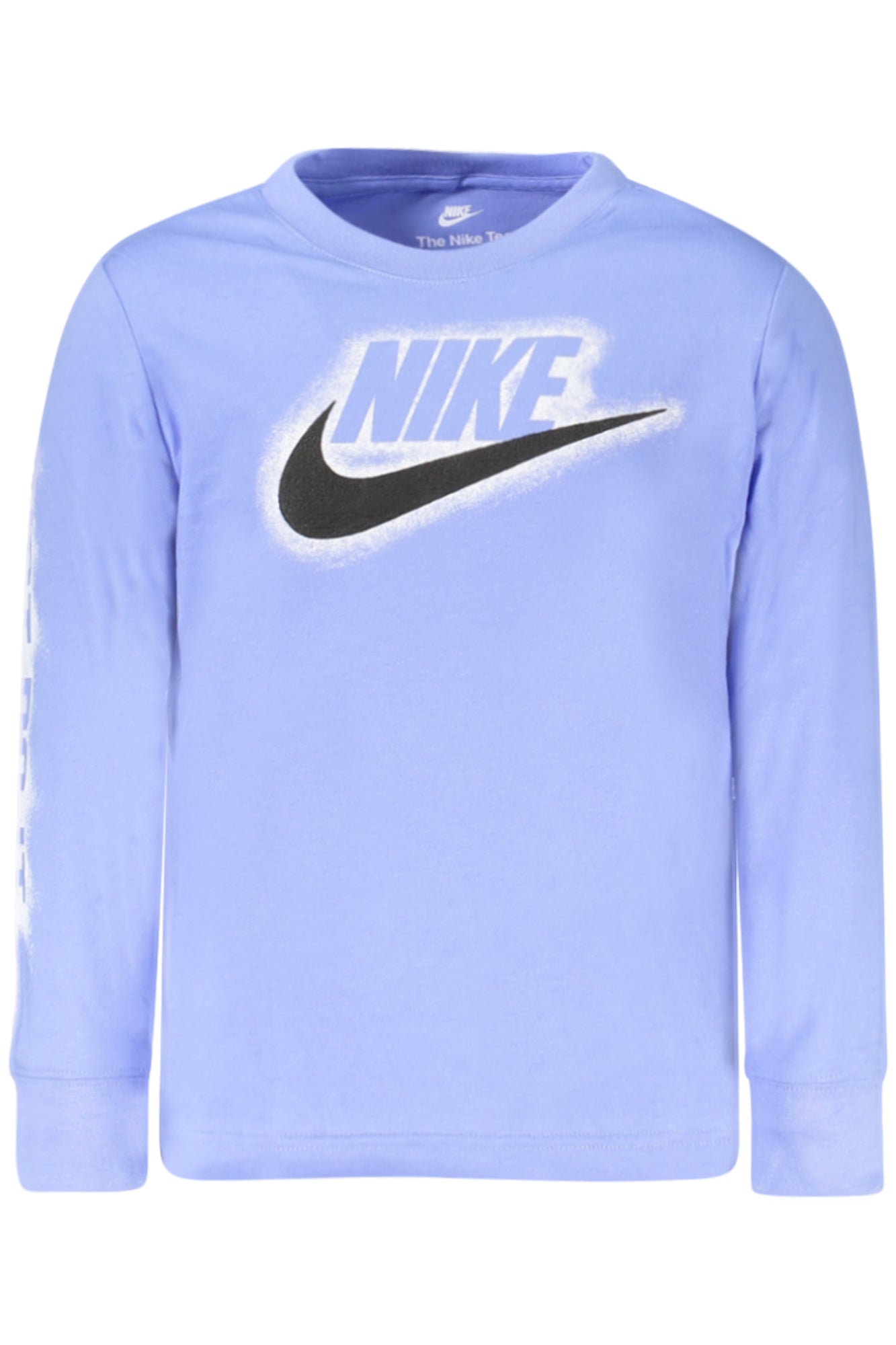 Nike Langarm-T-Shirt für Jungen – Blau, 60% Baumwolle | Herbst/Winter Hellblau