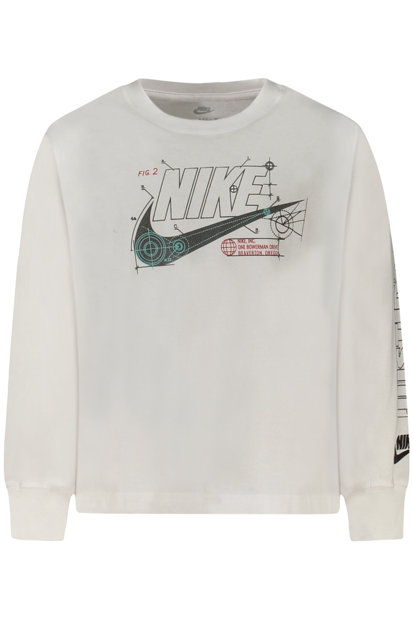 NIKE KINDER LANGARM-T-SHIRT, WEISS Hauptbild